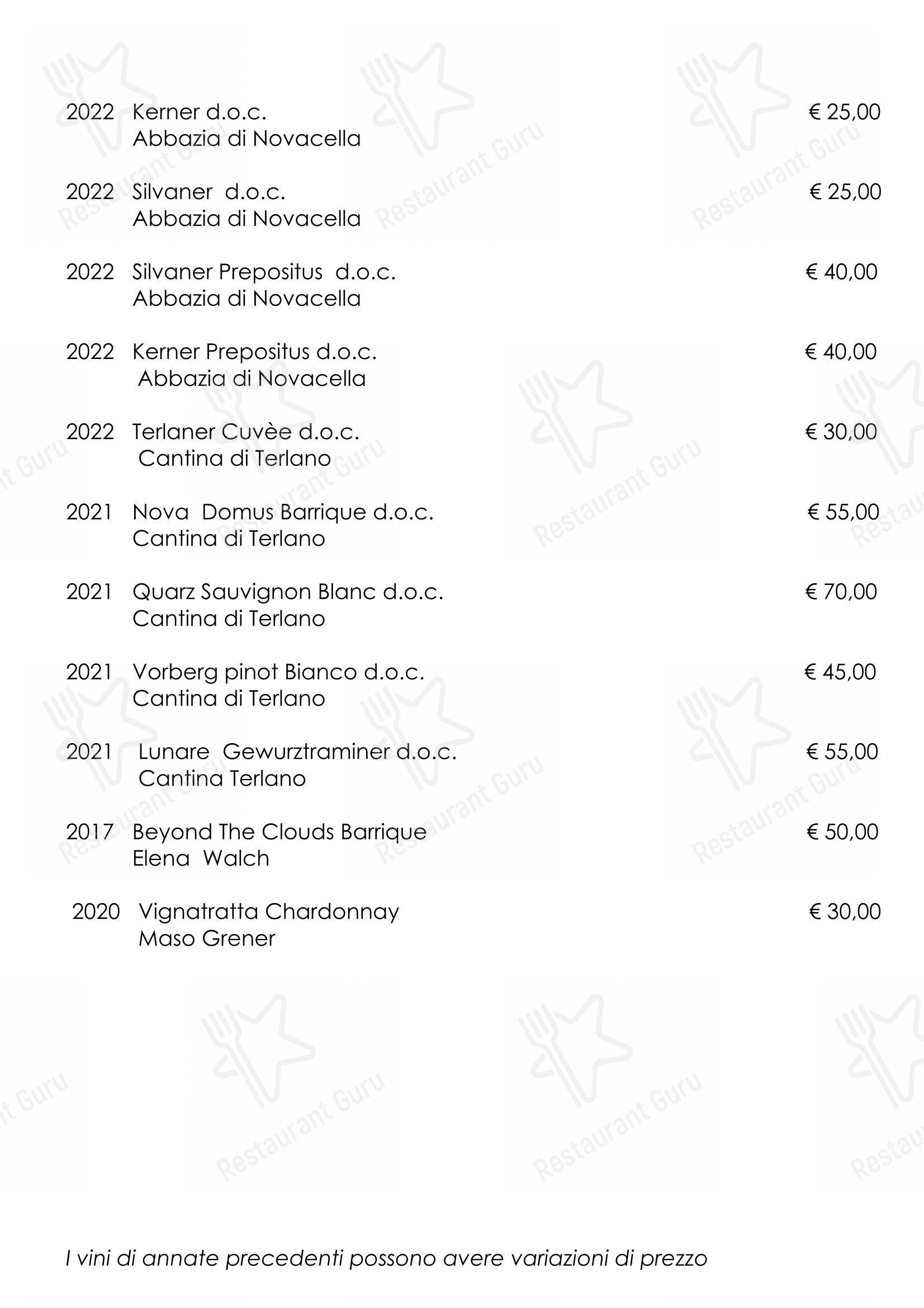 Menu per Ristorante “Al Monte” in Rosolina