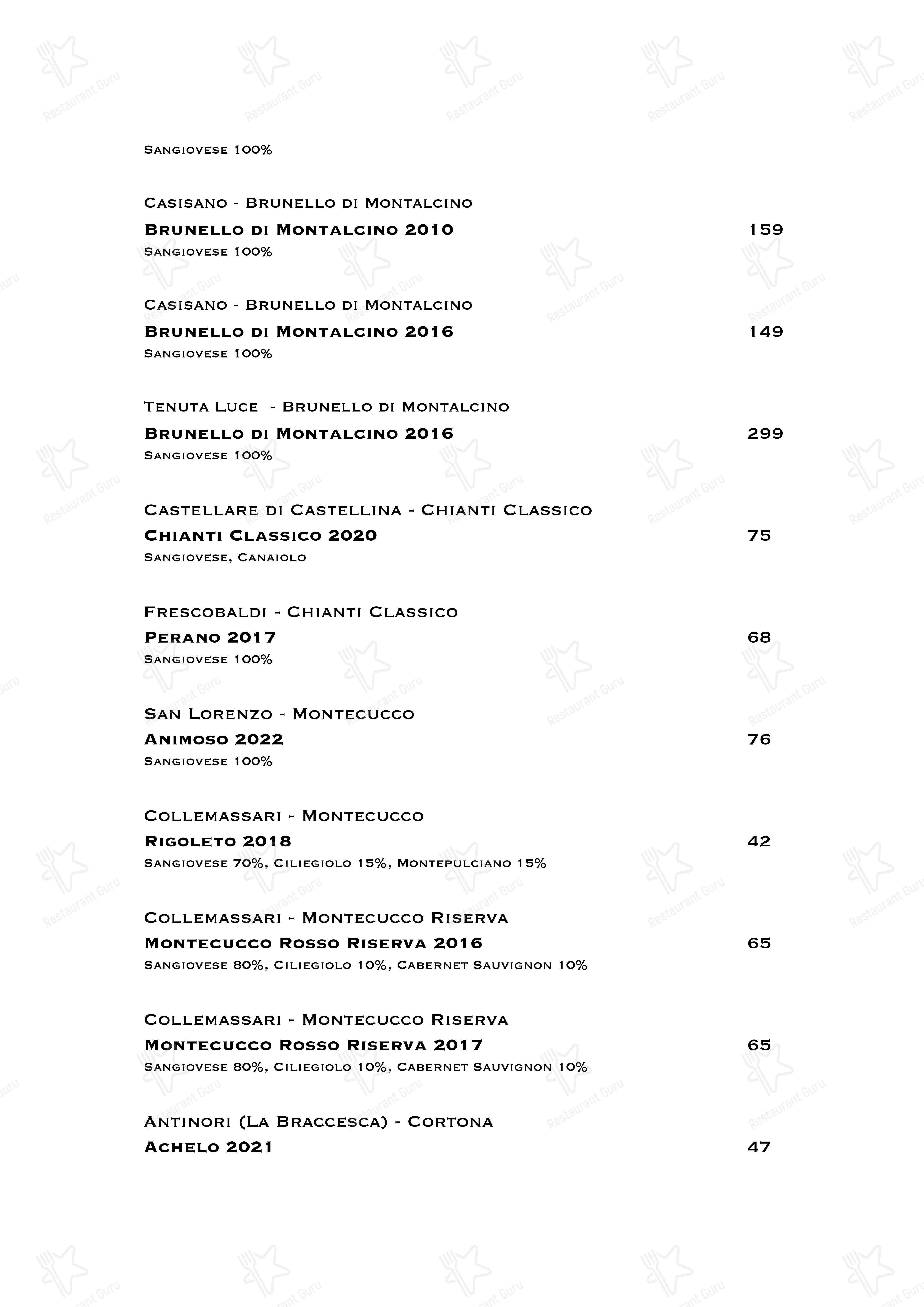 Catering Menu per Ristorante Boccon DiVino in Gallarate