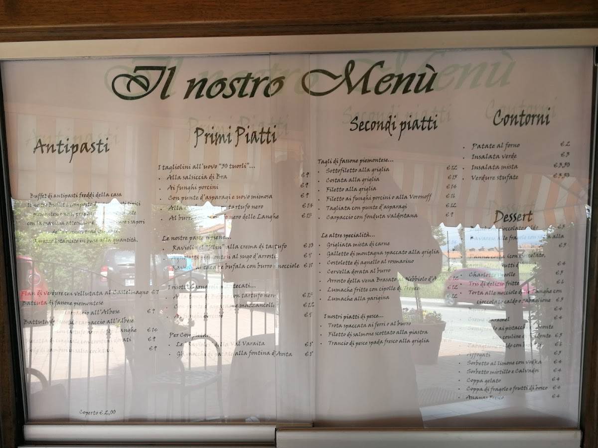 Menu di Ristorante Cacciatori 
