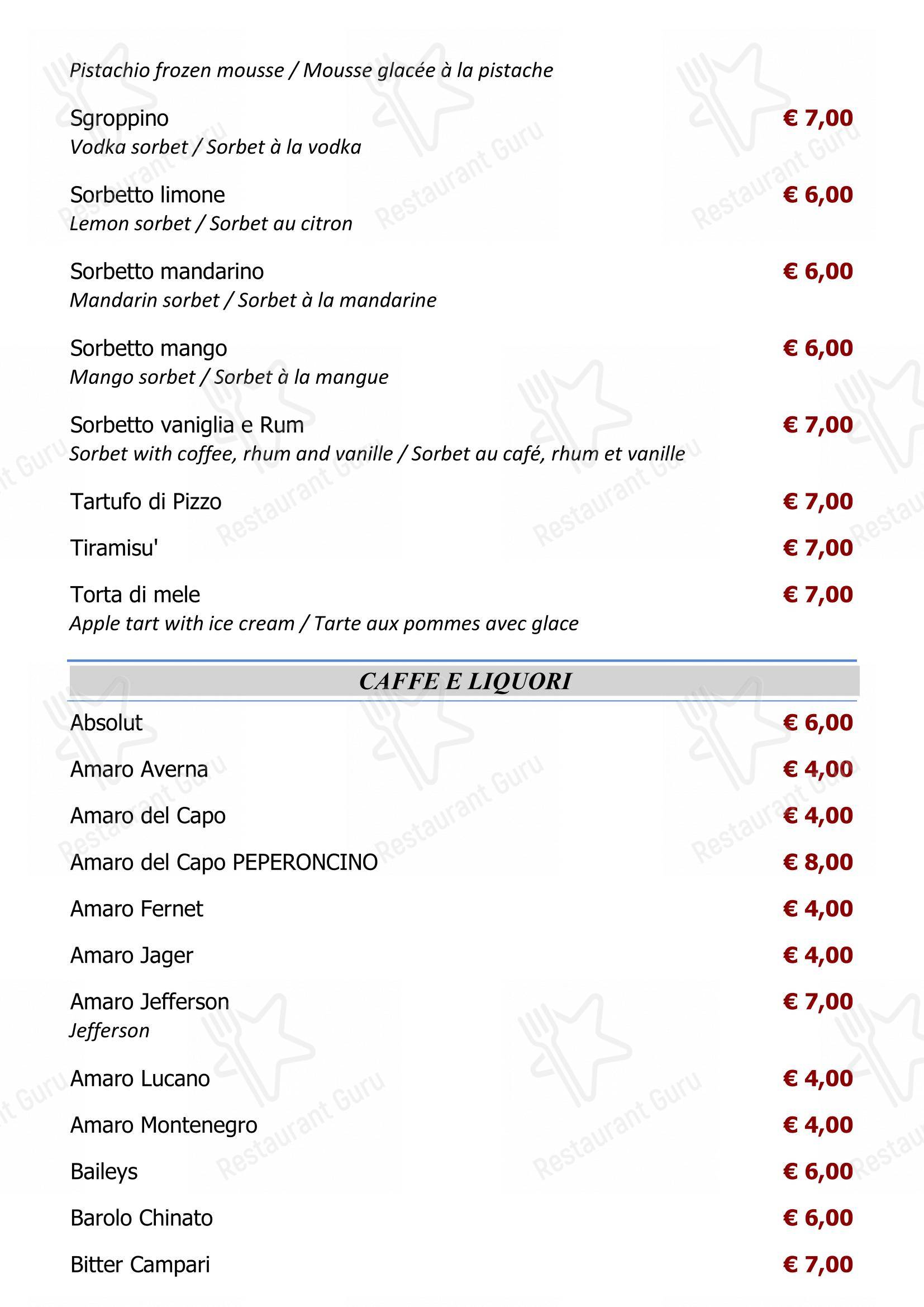 Menu per Ristorante Capperi! pizzeria