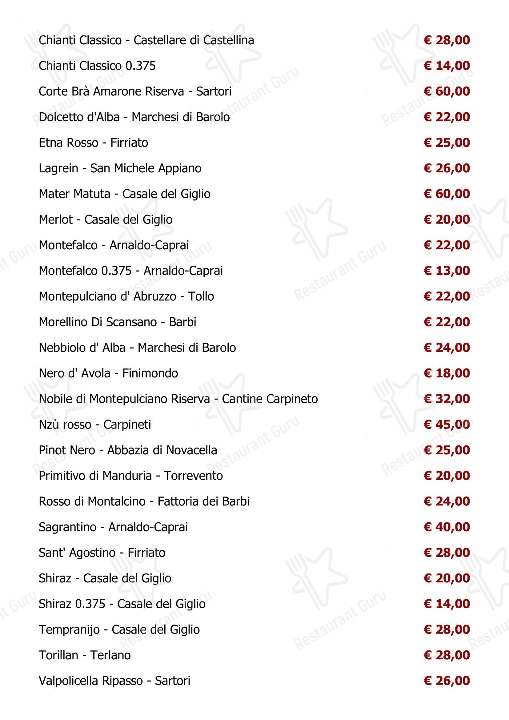 Menu di Ristorante Capperi! - Menu