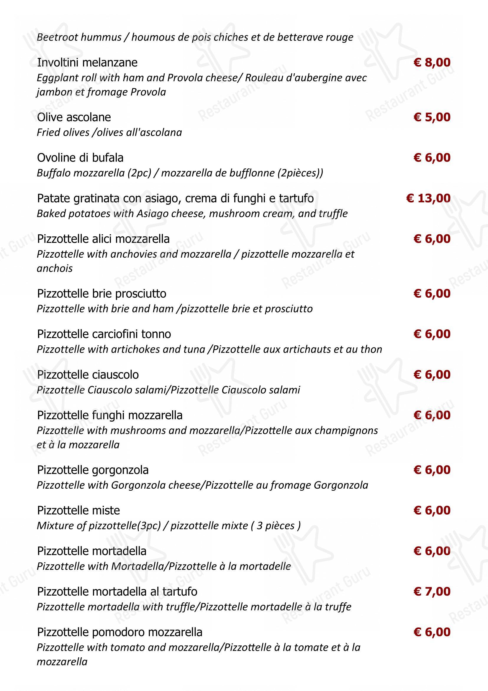 Menu di Ristorante Capperi! - Menu