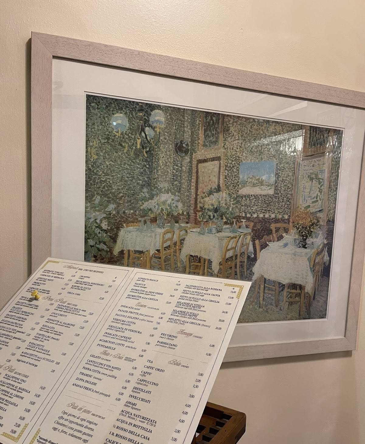 Menu di Ristorante Castellucci 