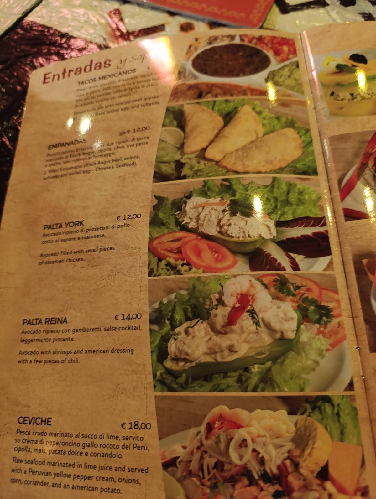 Menu di Ristorante Churrasco - Chacarero 