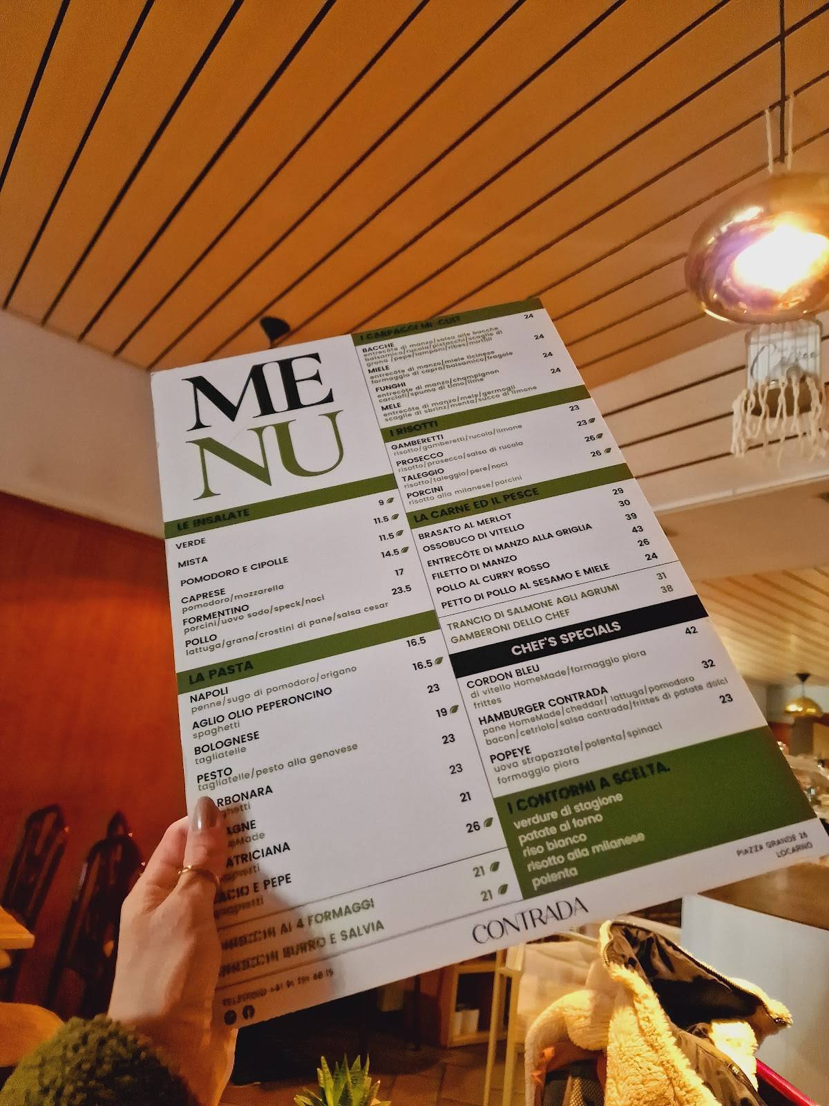 Menu di Ristorante Contrada 