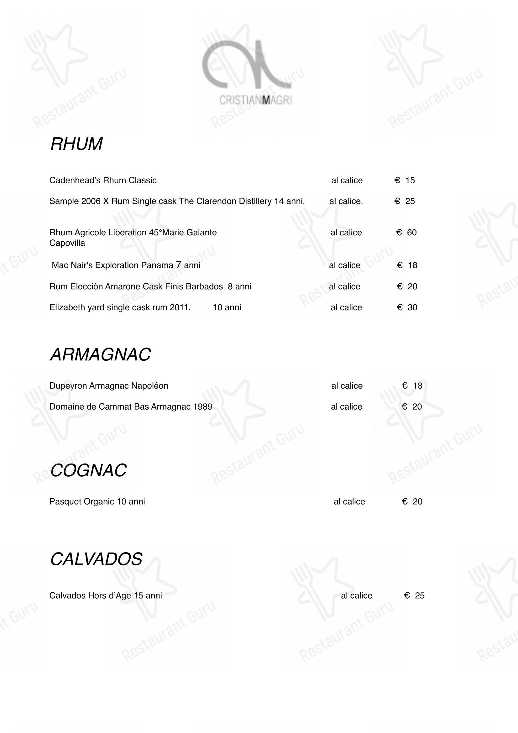 菜单 per Ristorante Cristian Magri in Settimo Milanese