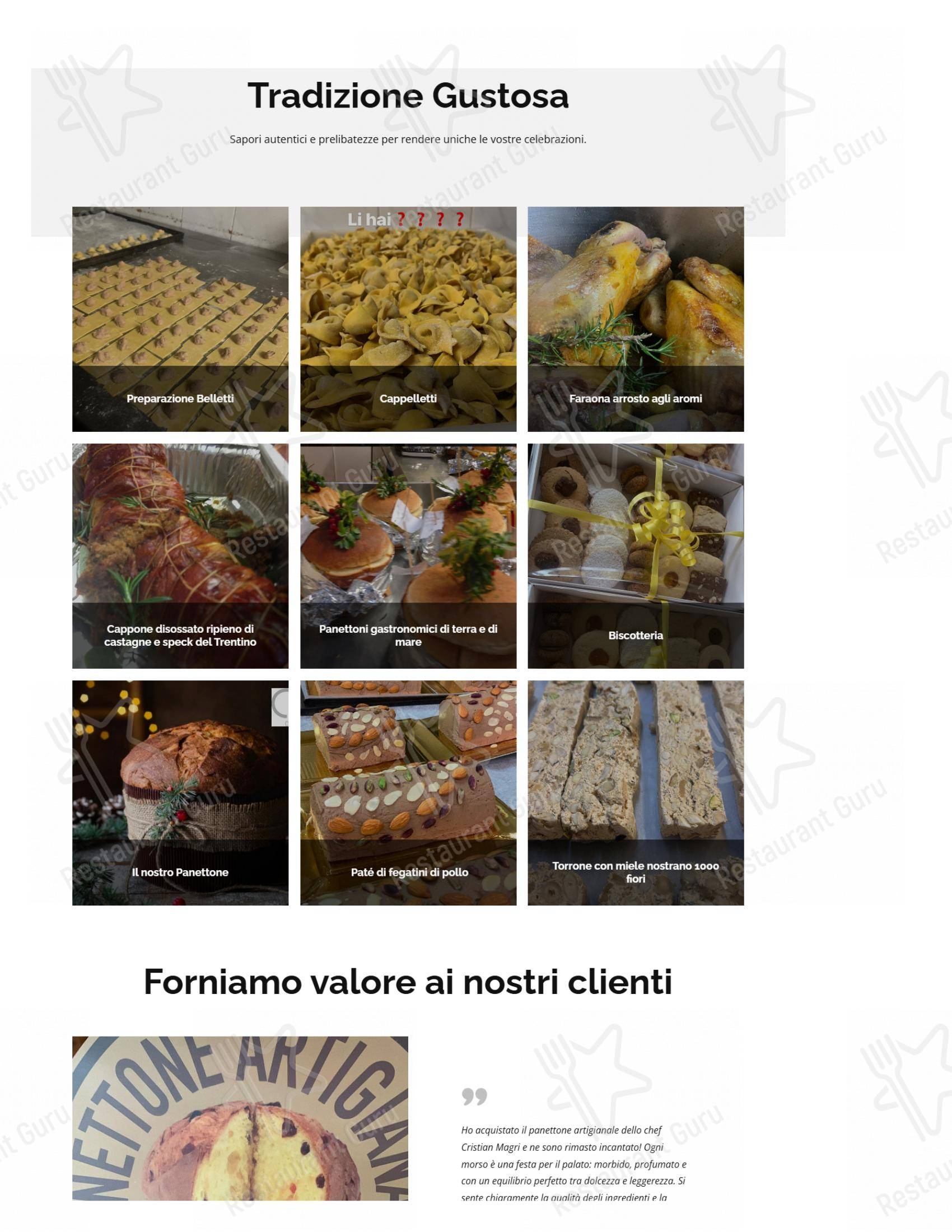Menu di Ristorante Cristian Magri - Menu