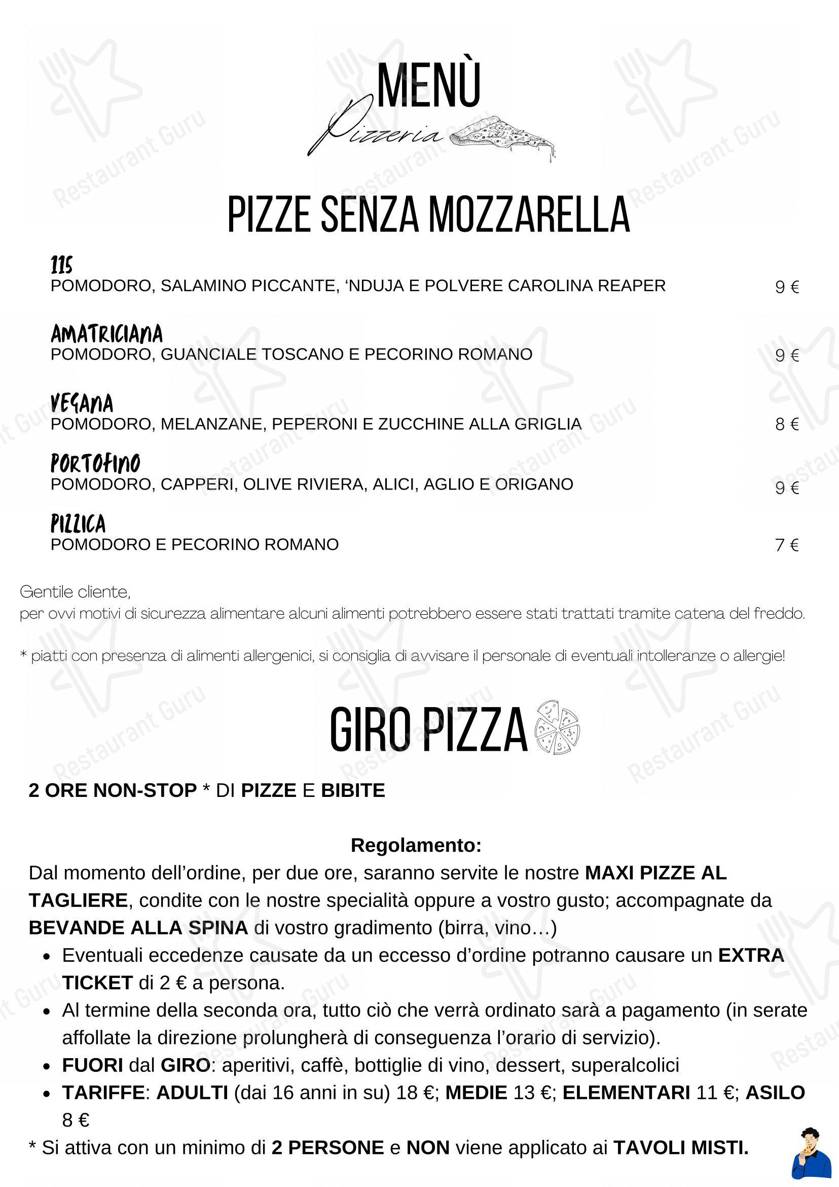 Menu per Pizzeria Ristorante Divino Party ristorante
