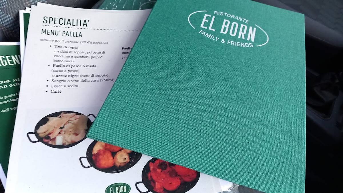 Menu di Ristorante El Born Family & Friends 