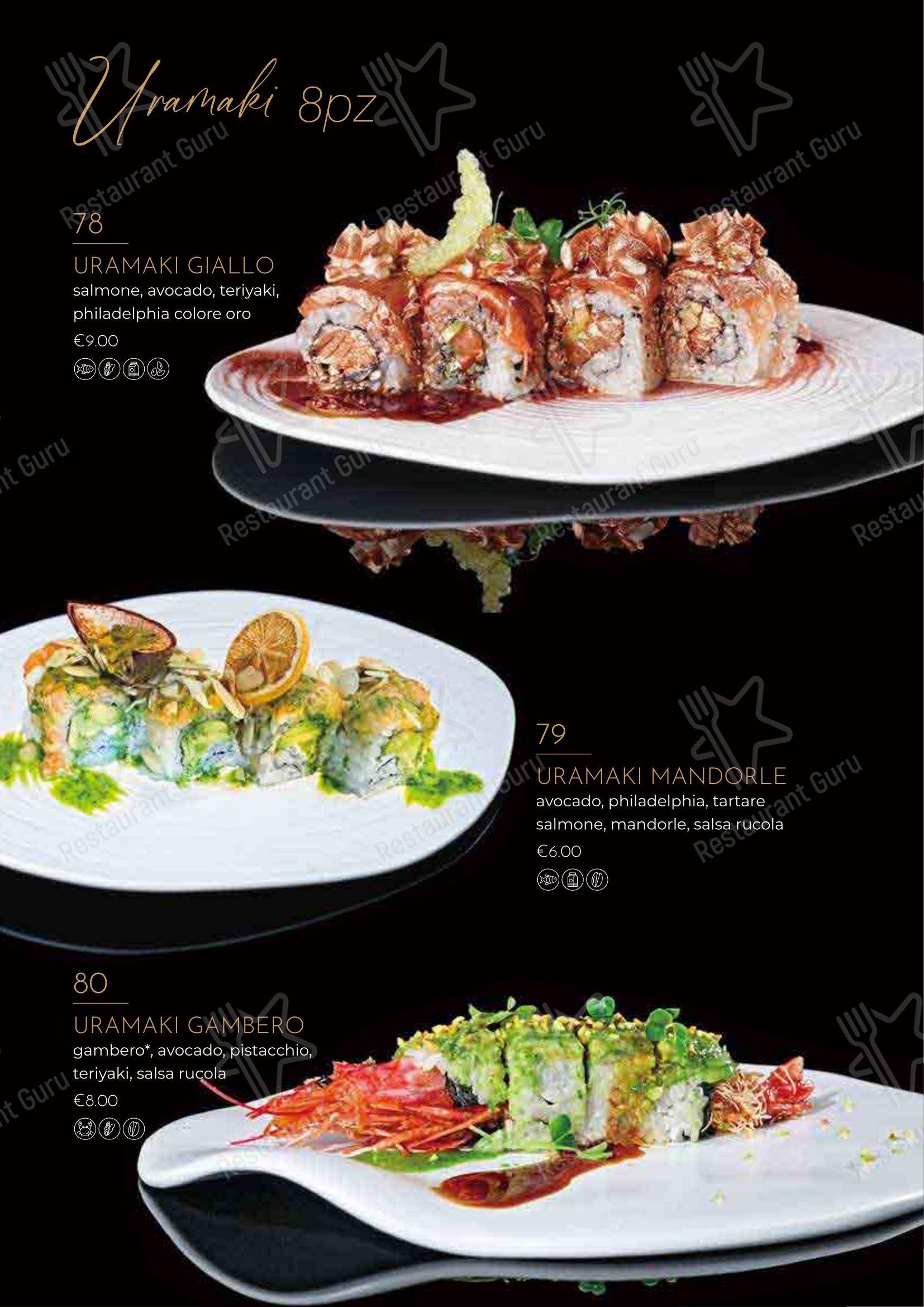 Menu per Ristorante Giapponese Hanami Parma in Parma