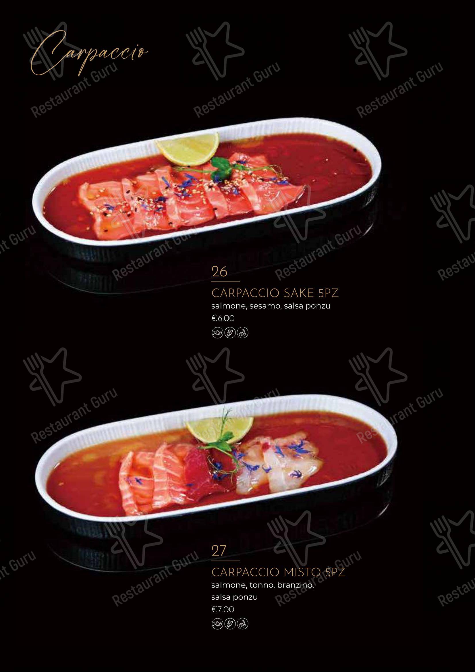 Menu di Ristorante Giapponese Hanami Parma - 菜单