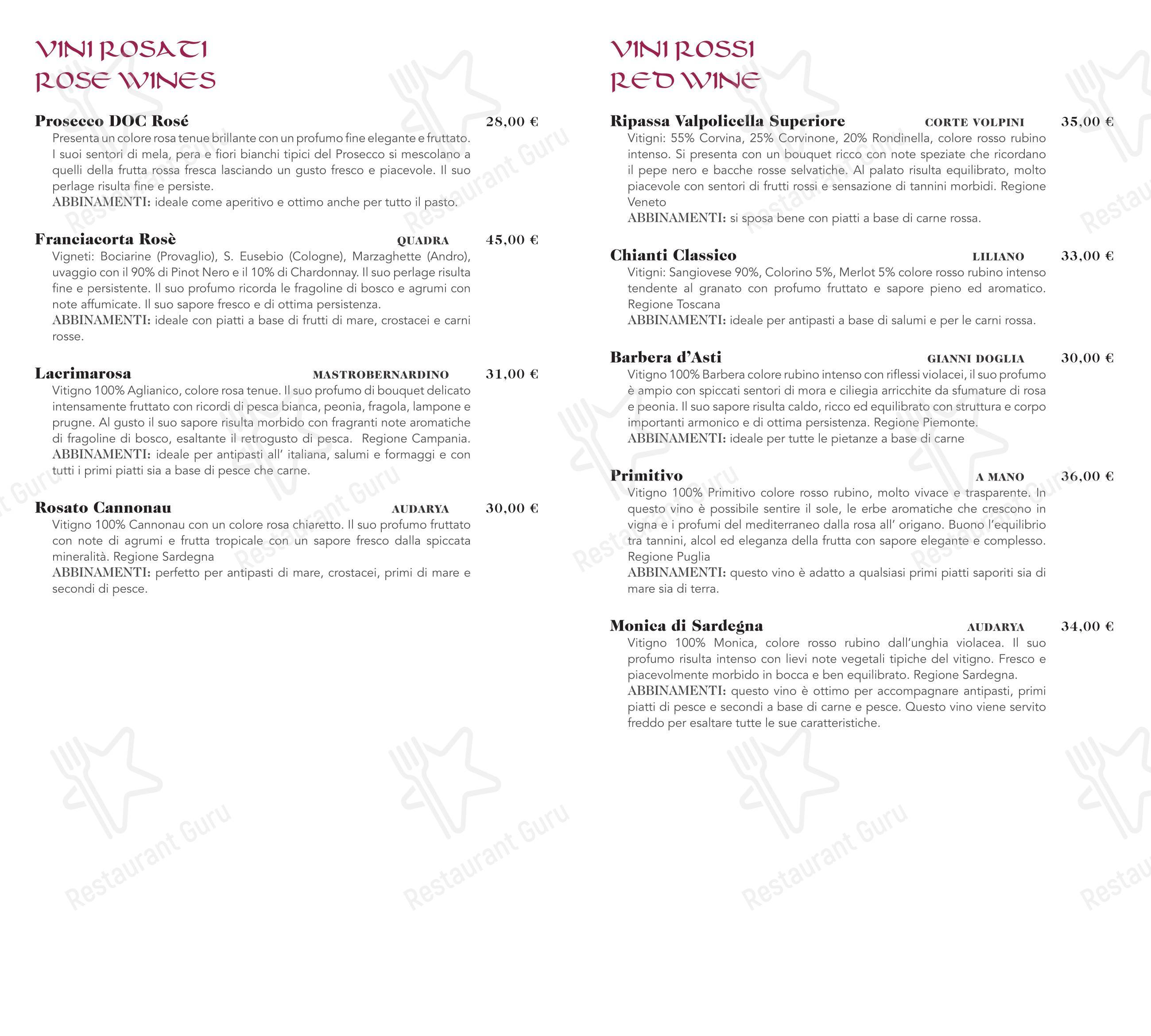 Ristorante La Grolla Menaggio in Menaggio - Menu bar
