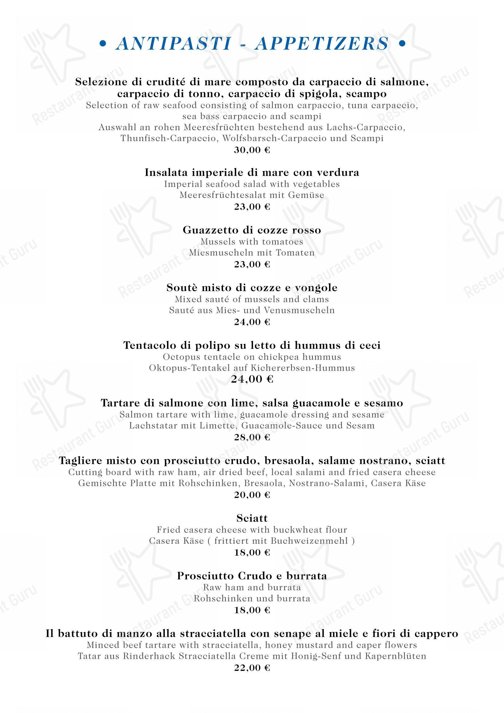 Ristorante La Grolla Menaggio in Menaggio - Menu