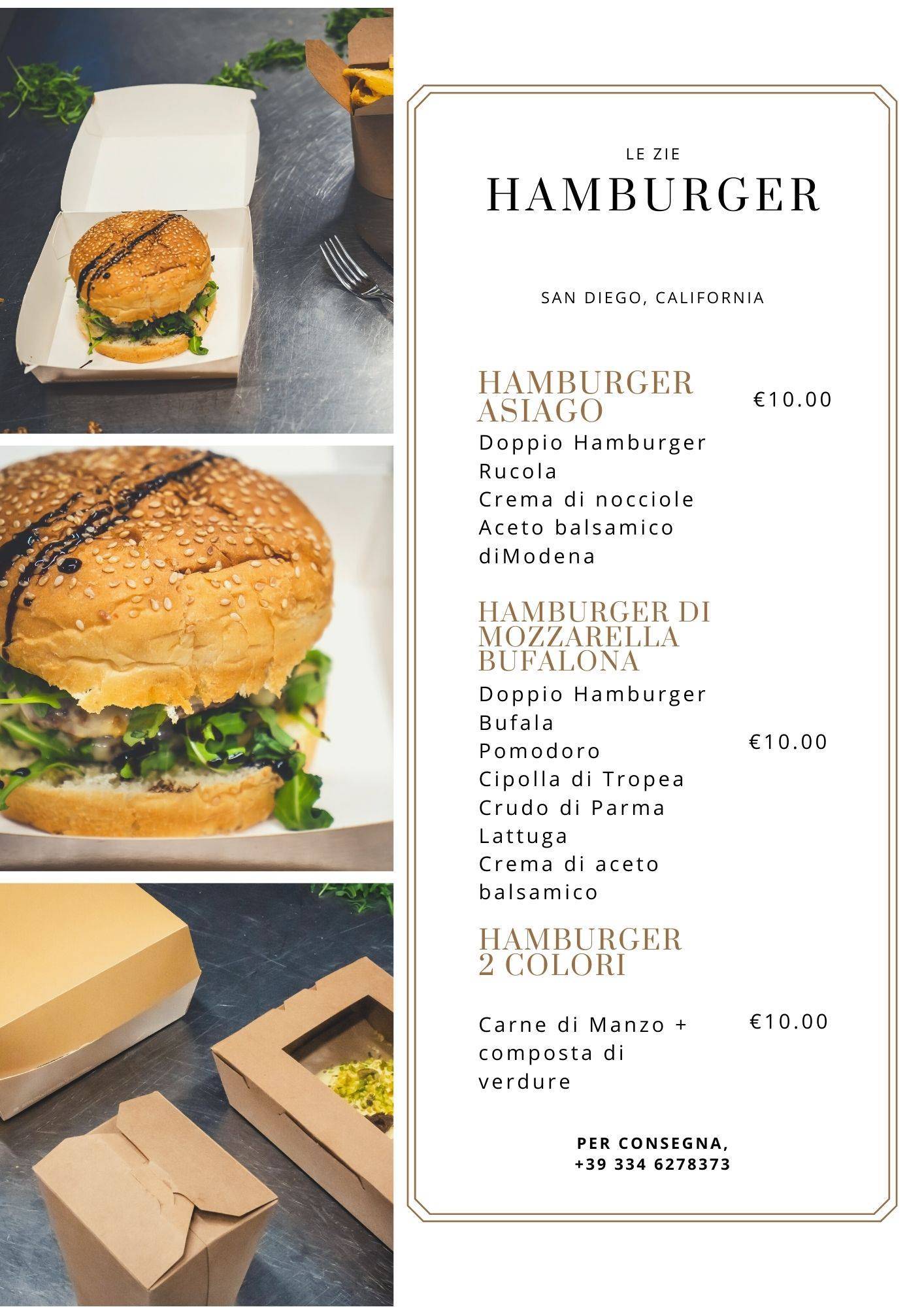 Menu di Ristorante Le Zie 
