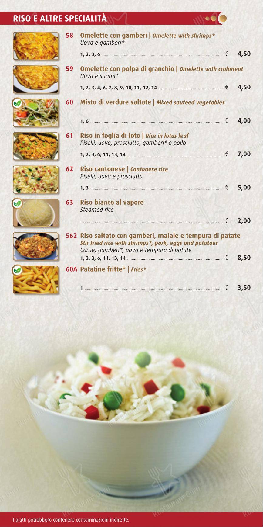 Menu per Ristorante Lotus in Rozzano
