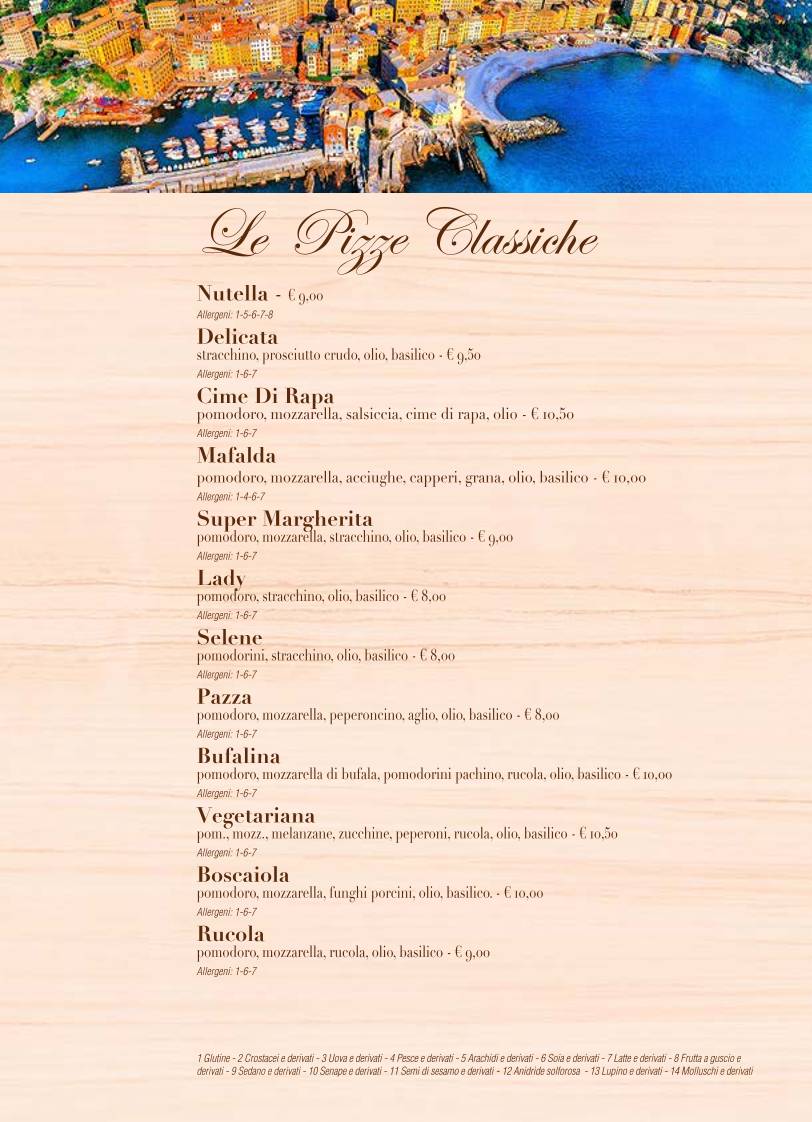Menu di Pizzeria del Ponte 