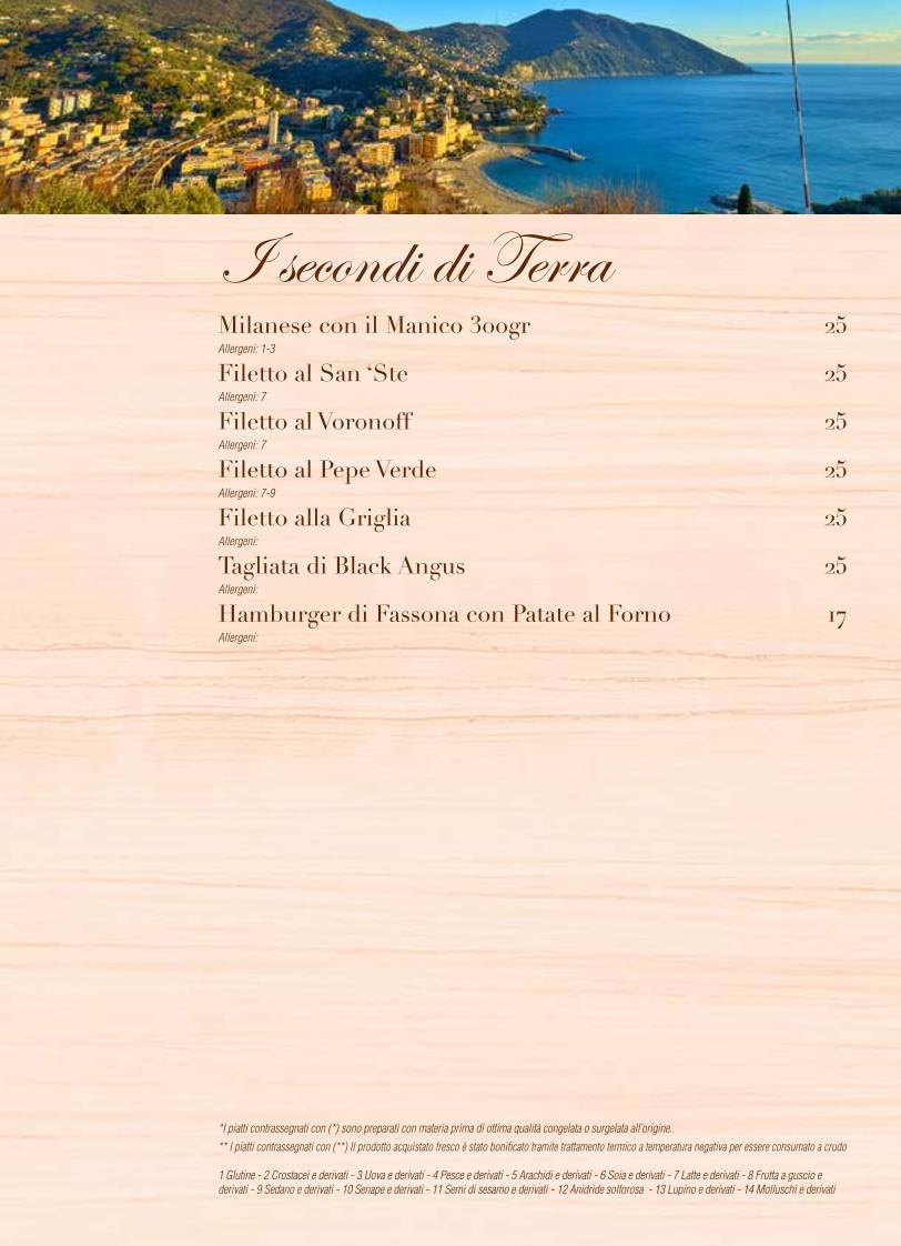 Menu di Pizzeria del Ponte 