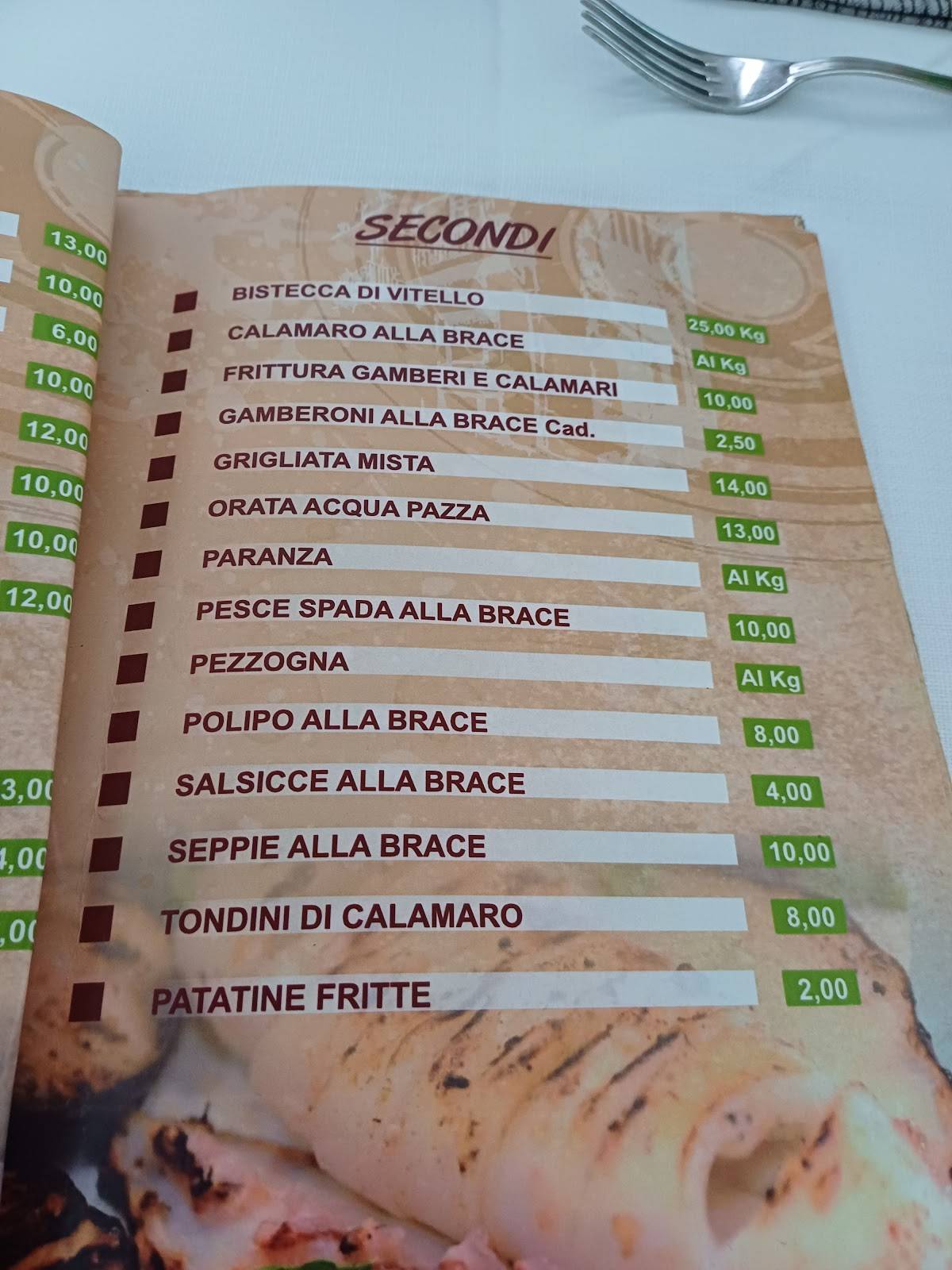 Menu di Ristorante Pizzeria Ever Green 