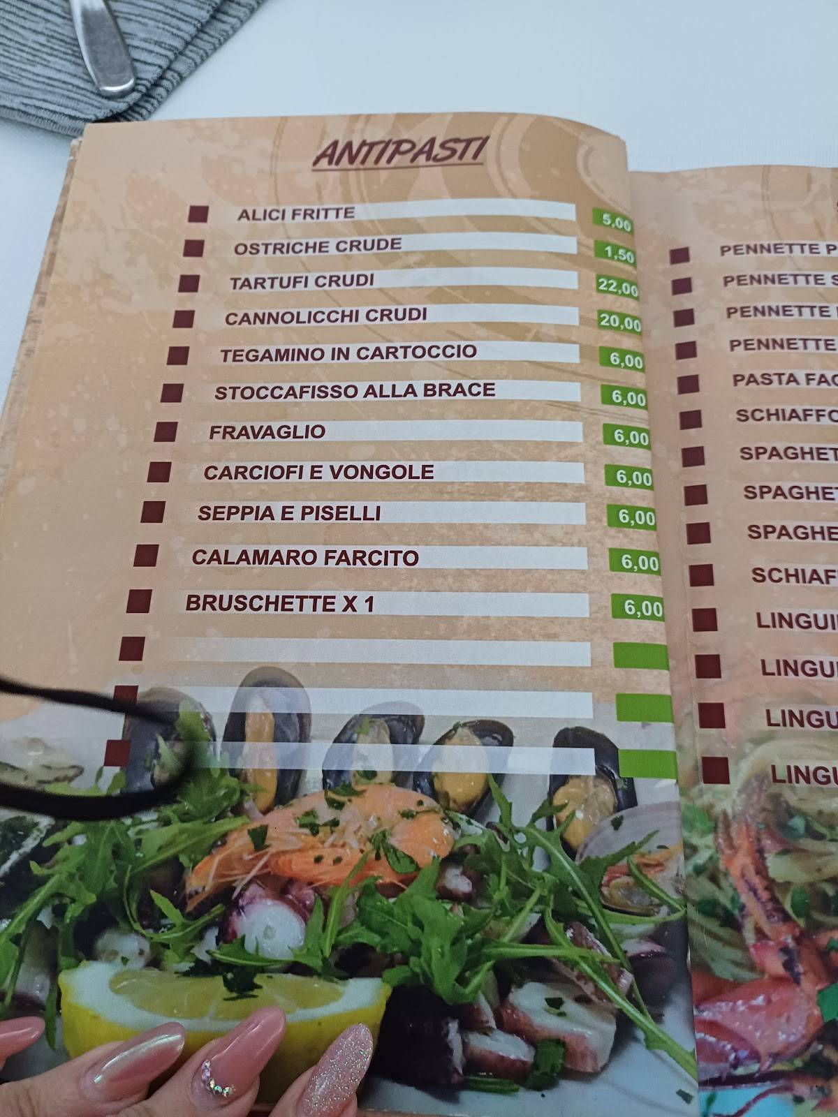 Menu di Ristorante Pizzeria Ever Green 