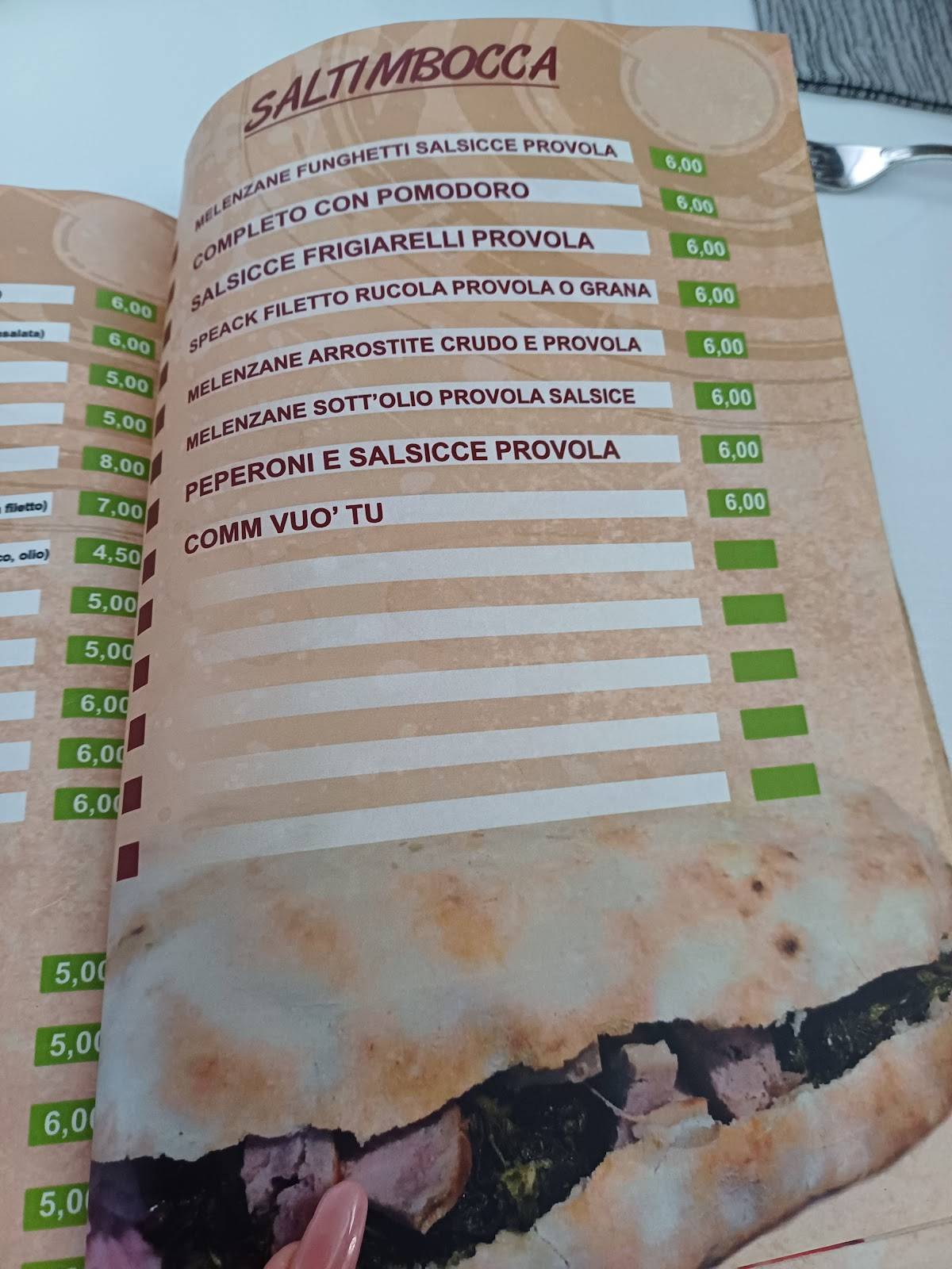 Menu di Ristorante Pizzeria Ever Green 