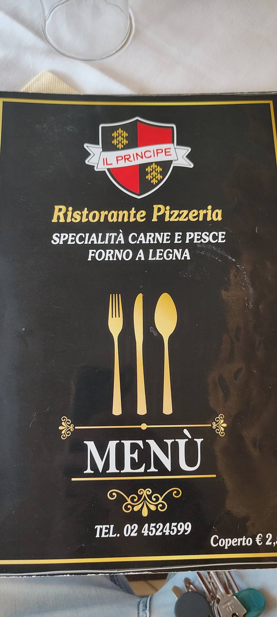 Menu di Ristorante Pizzeria "Il Principe" 