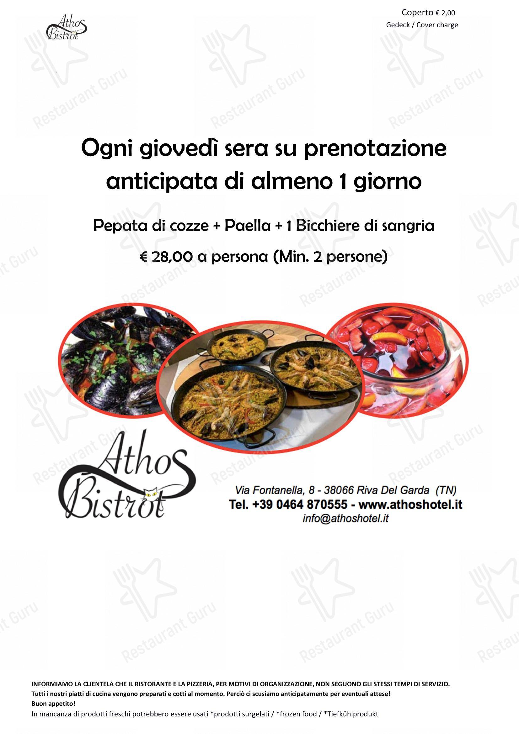 Menu per Ristorante Pizzeria La Villa ristorante