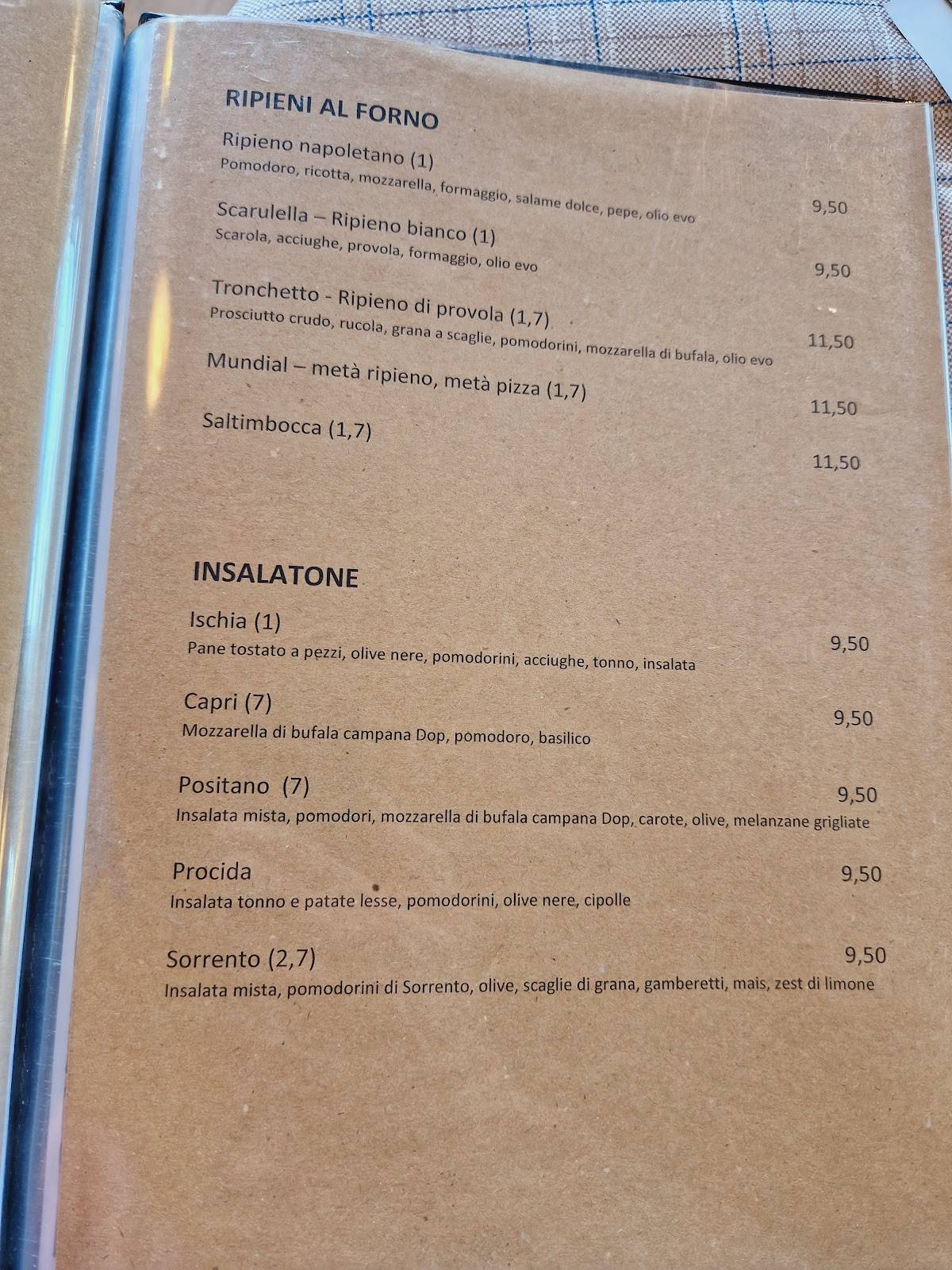 Menu di Ristorante Pizzeria Madera Cornadella 