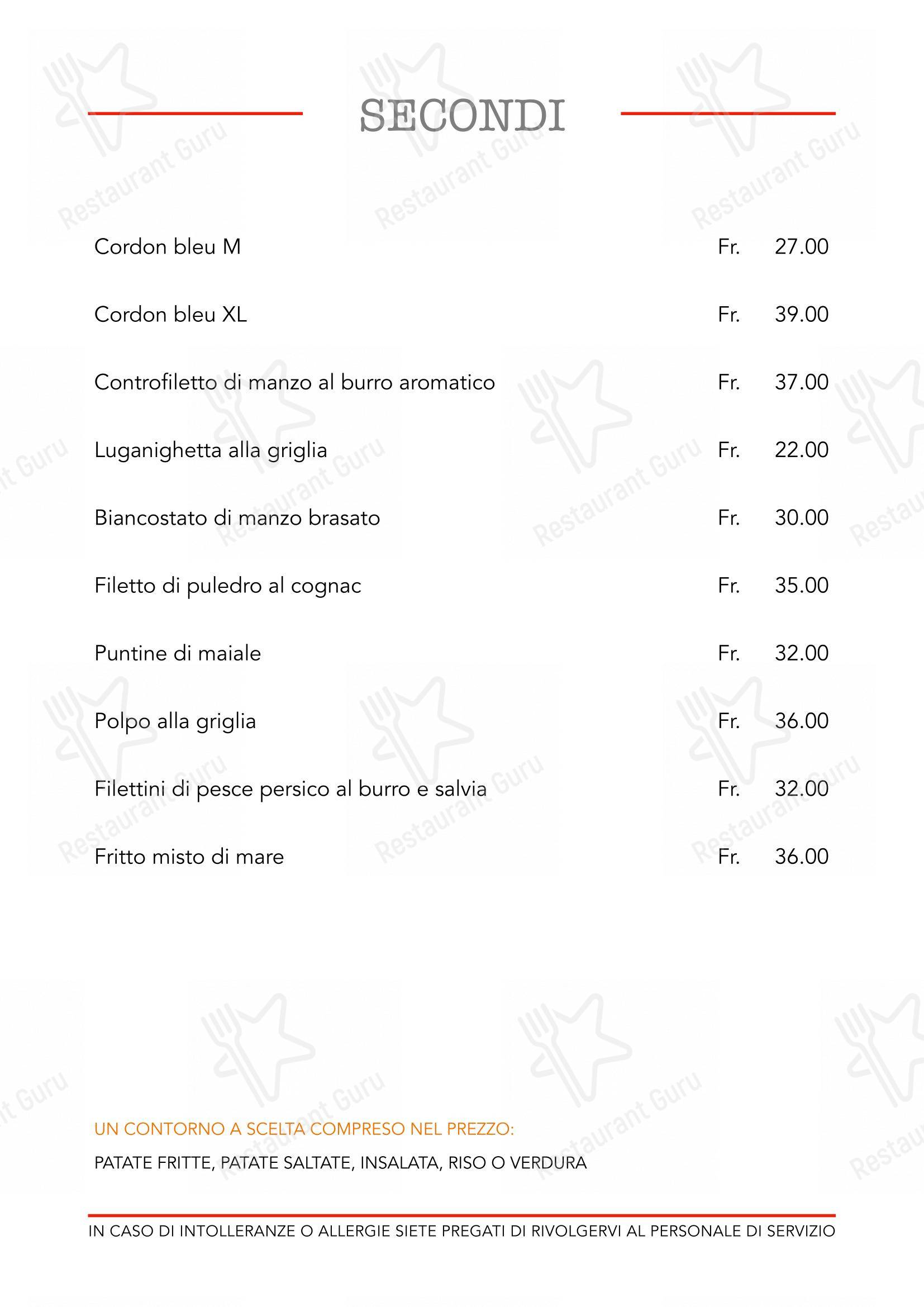 Menu per Ristorante Pizzeria Origlio da Manu in Origlio
