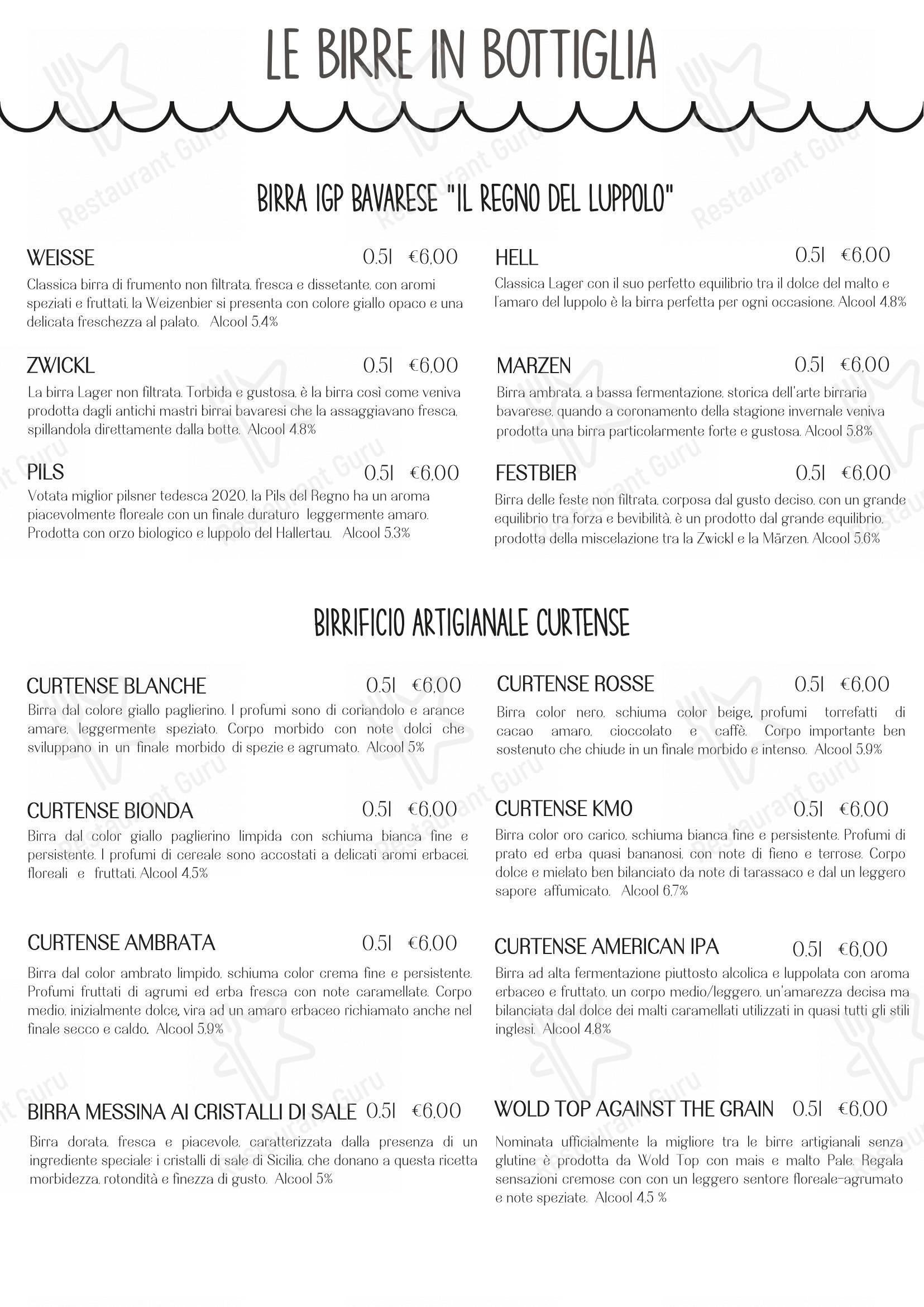 Menu bar per Ristorante Pizzeria al Portico in Cremona