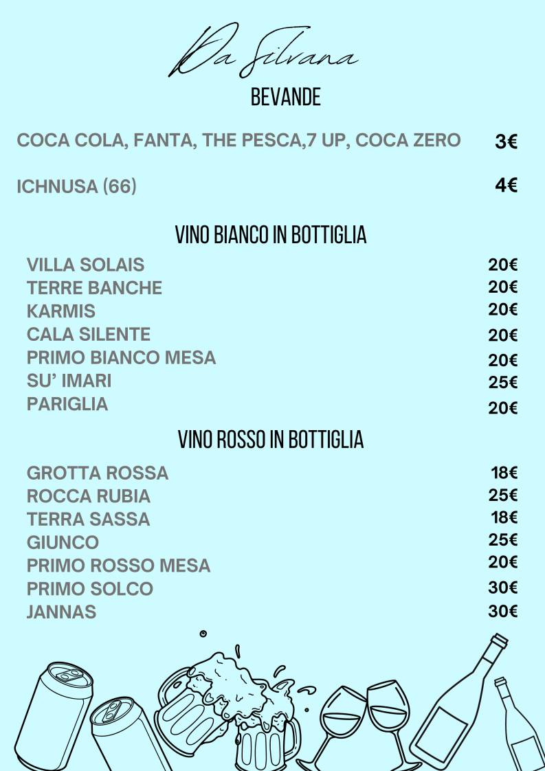 Menu di Ristorante (da) Silvana 