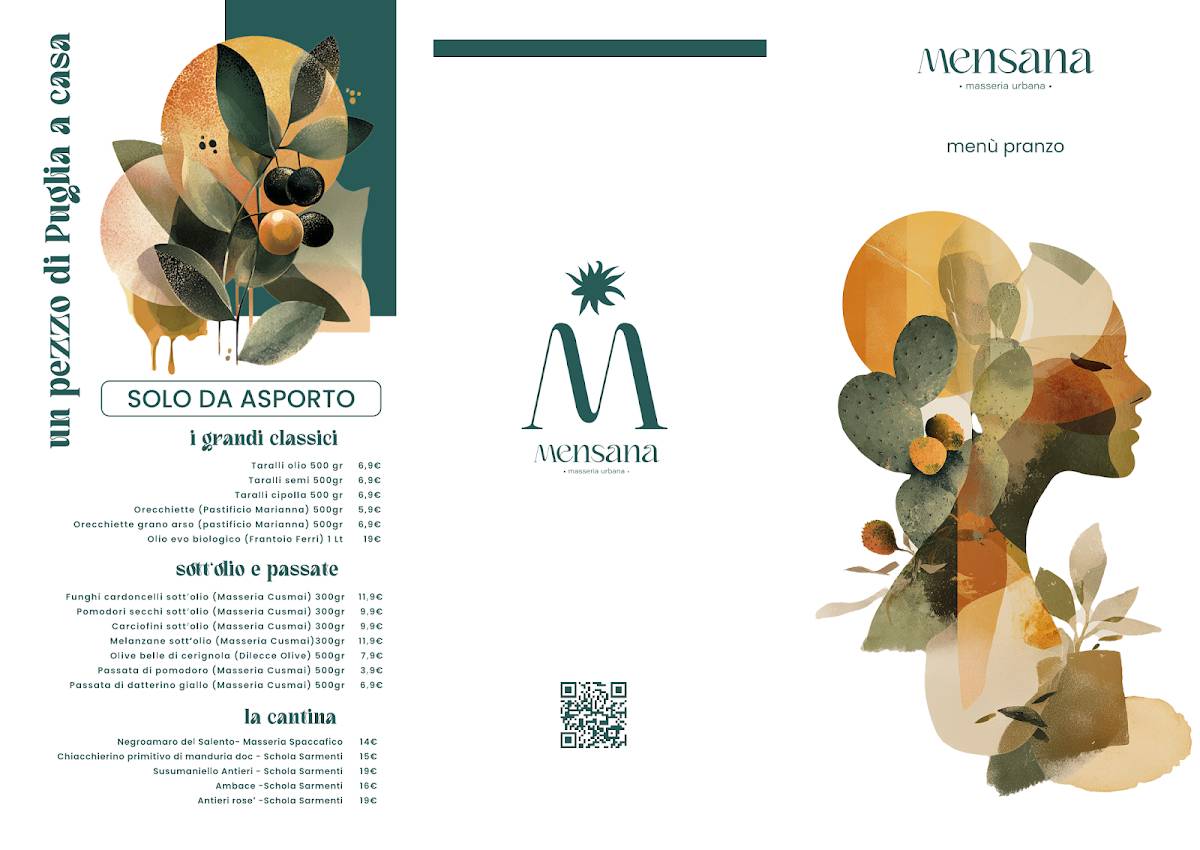 Menu di MENSANA Masseria Urbana 
