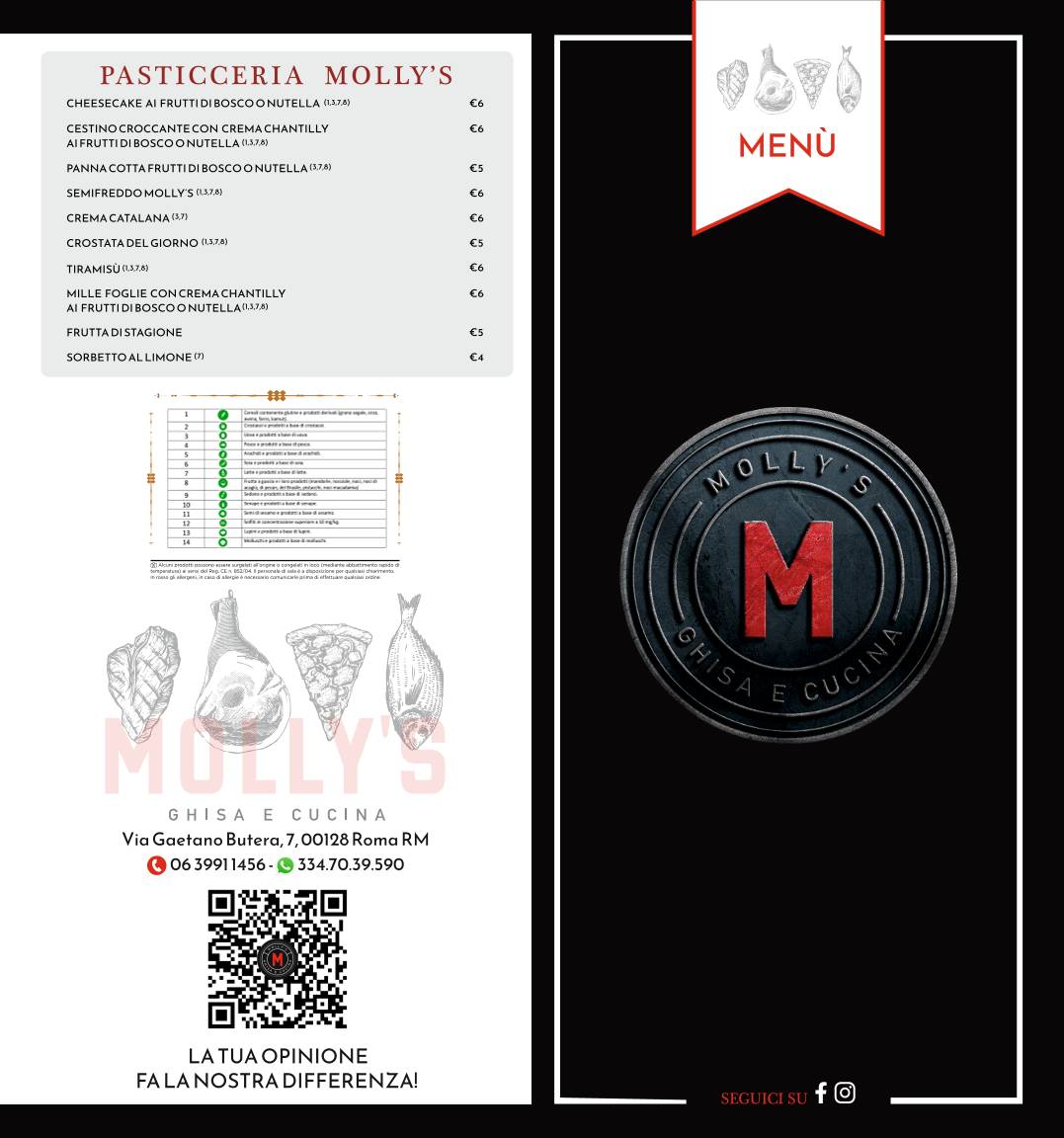 Menu di Ristorante Molly's 