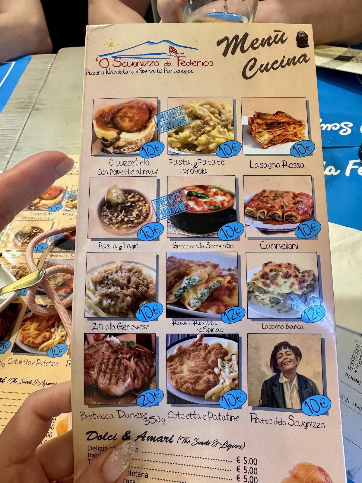 Menu di 'O Scugnizzo da Federico 