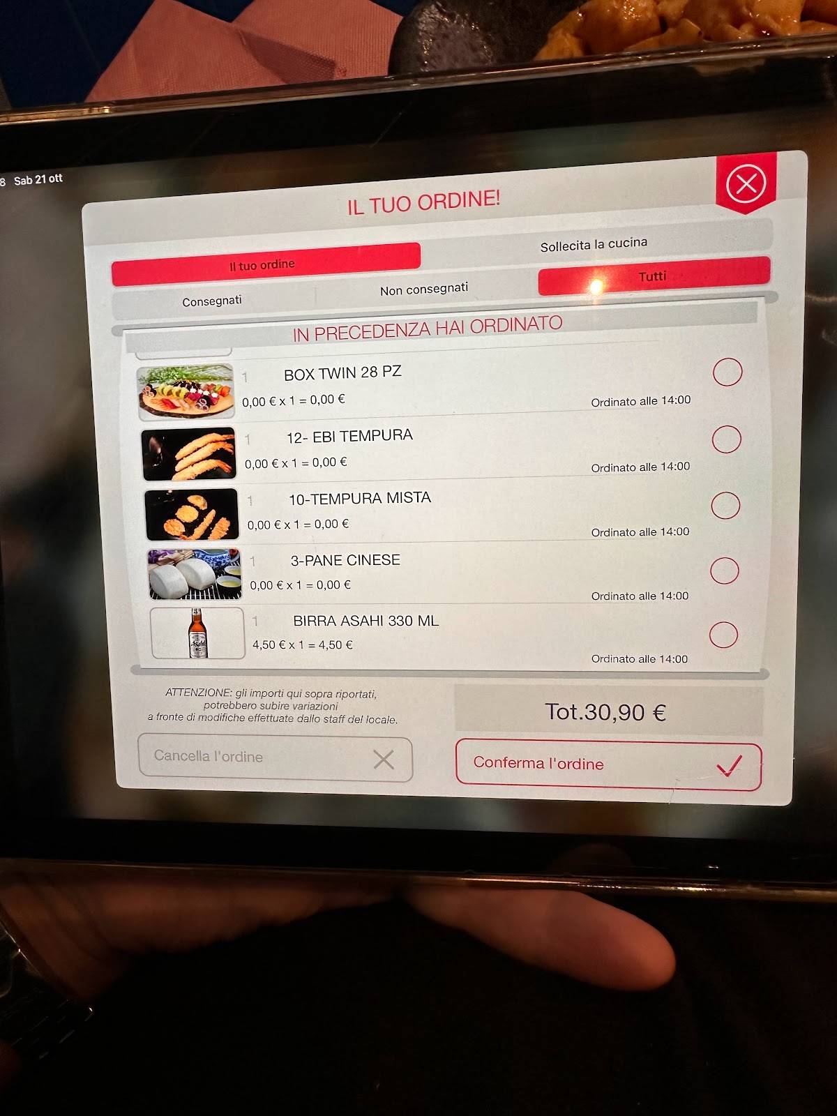 Menu di Tako Sushi Ostiense 