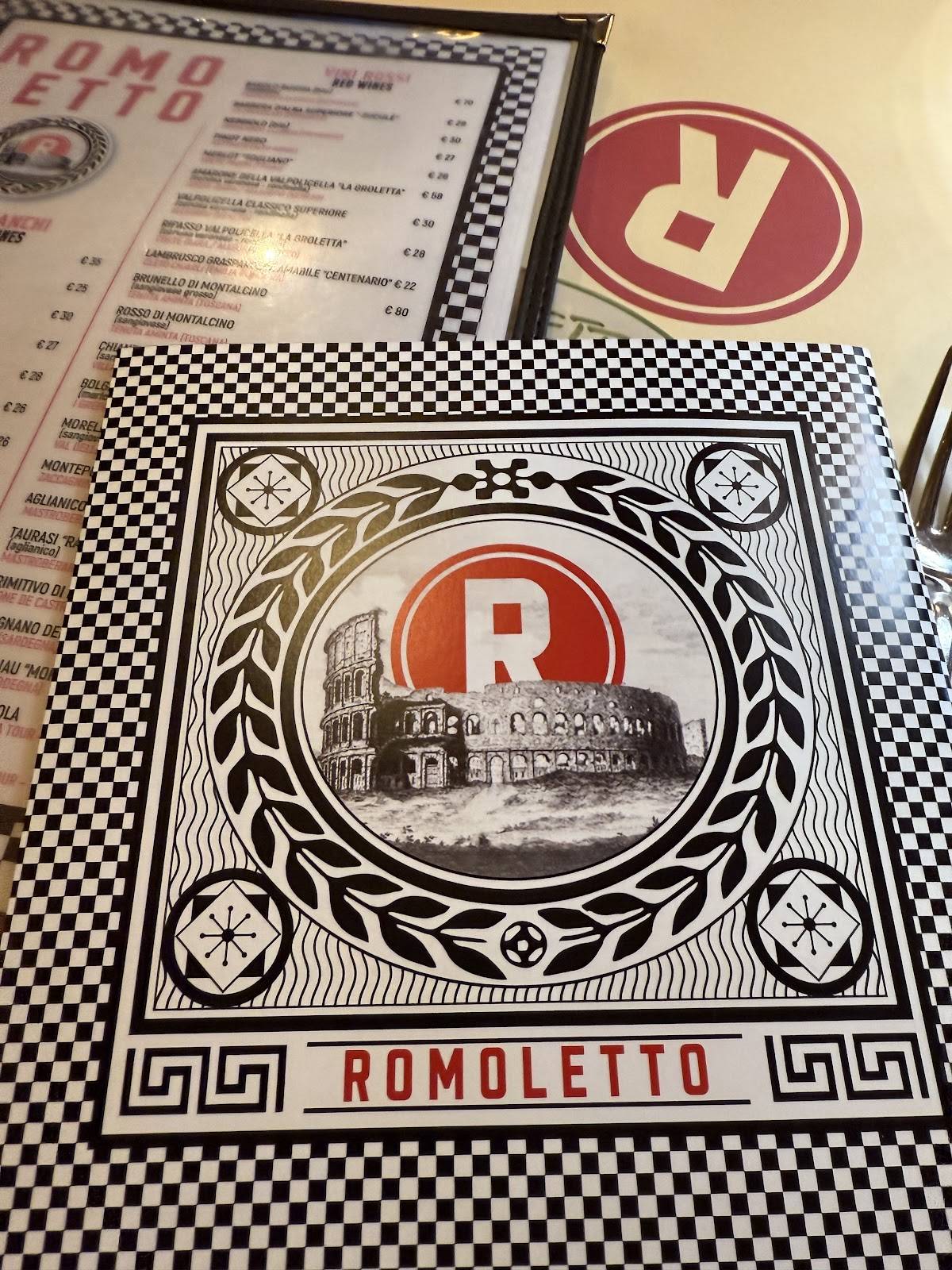 Menu di Romoletto 
