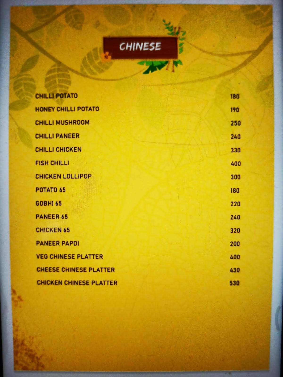The Cook House - Roorkee's Finest Dining Destination menu