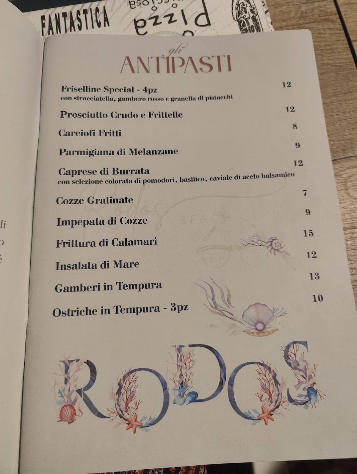 Menu di Rodos 
