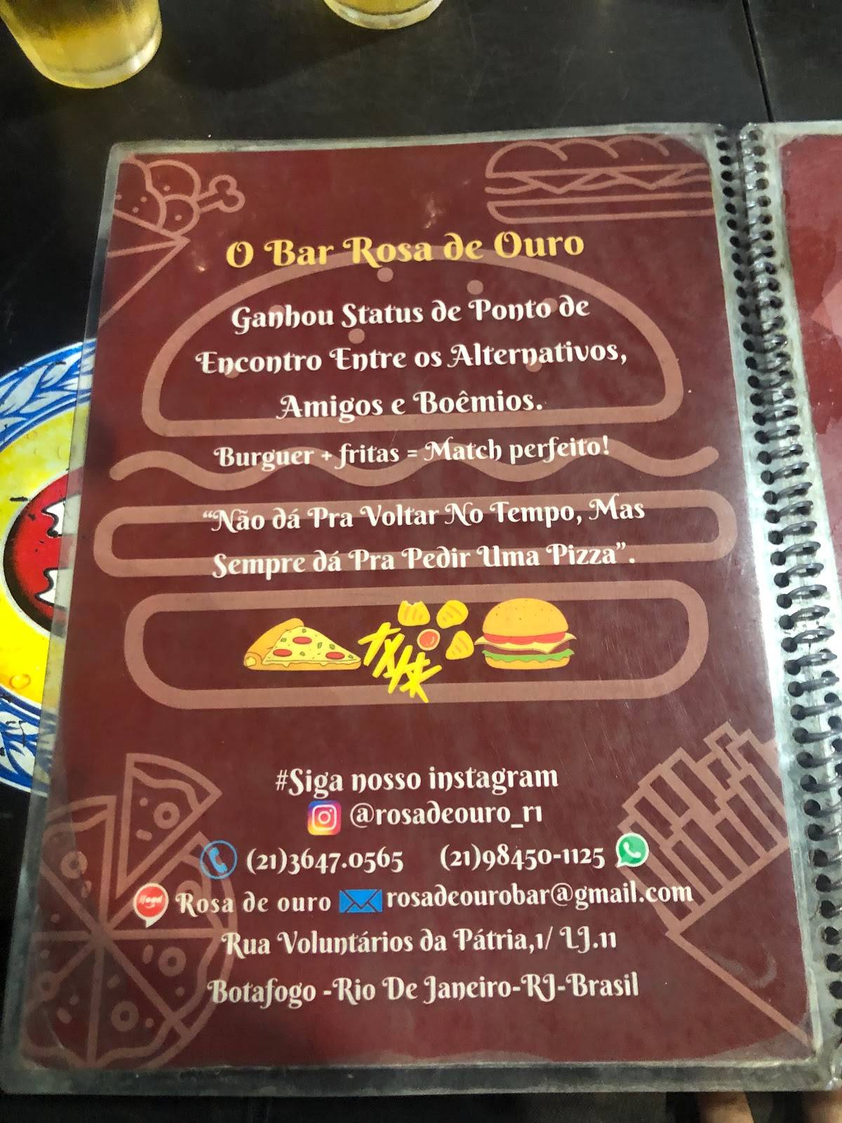 Menu em Rosa de Ouro Bar pizzaria e Restaurante, Rio de Janeiro