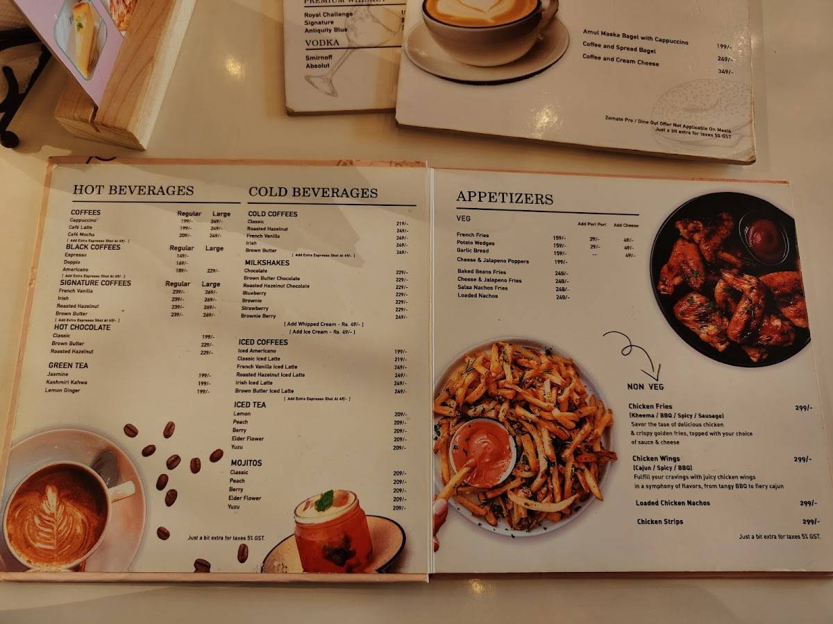 SAMVENE The Bagel Cafe (Bagel, Pizza, Pasta, Coffee, Smoothies) menu