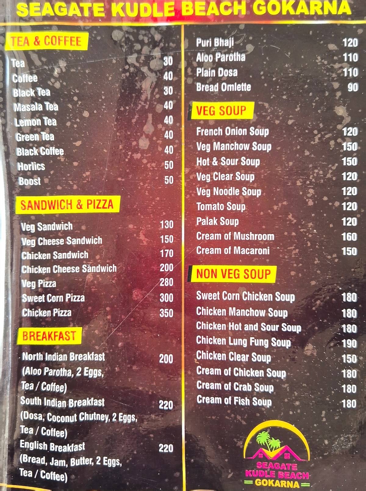 SEAGATE menu