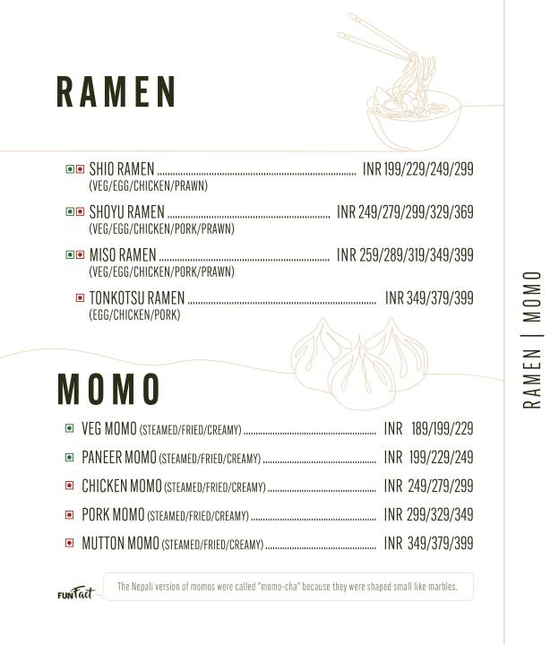 SINGJU,Juhu Tara Road menu
