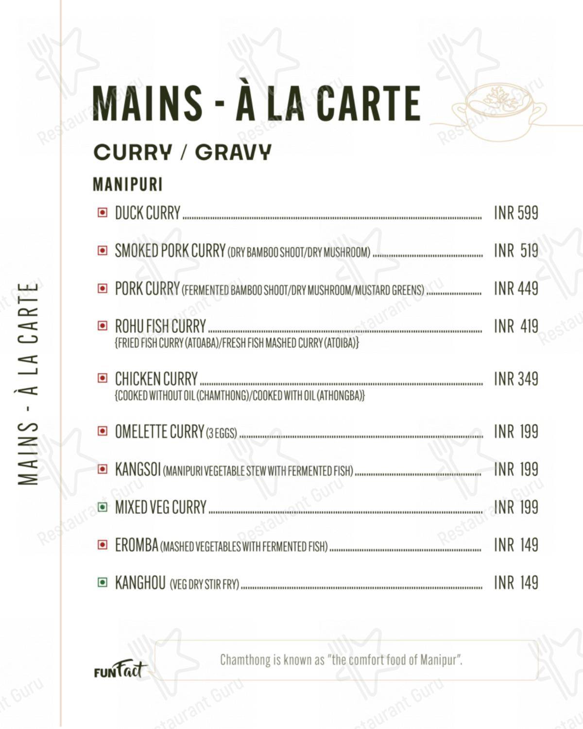 SINGJU,Juhu Tara Road in Mumbai - Menu