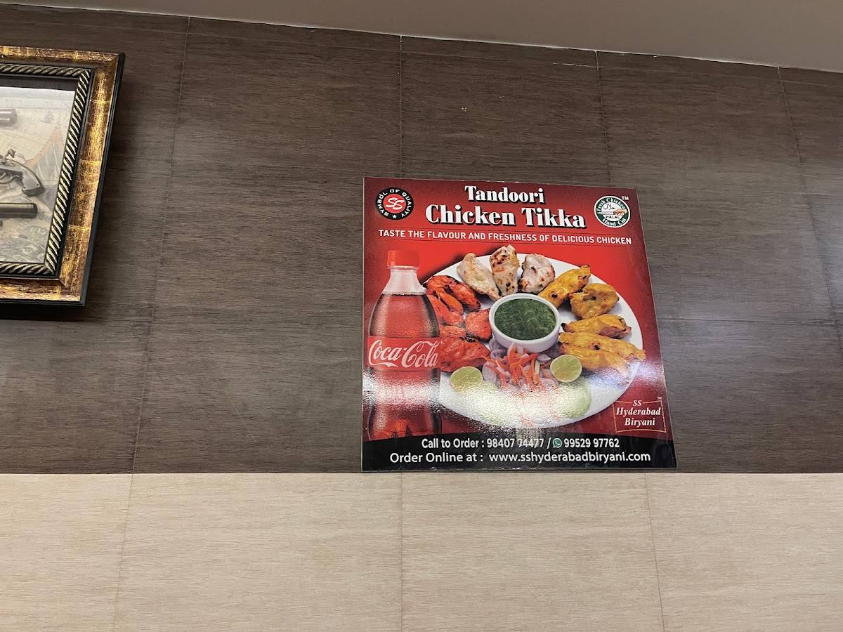 SS Hyderabad Biryani, Ambattur Oragadam menu