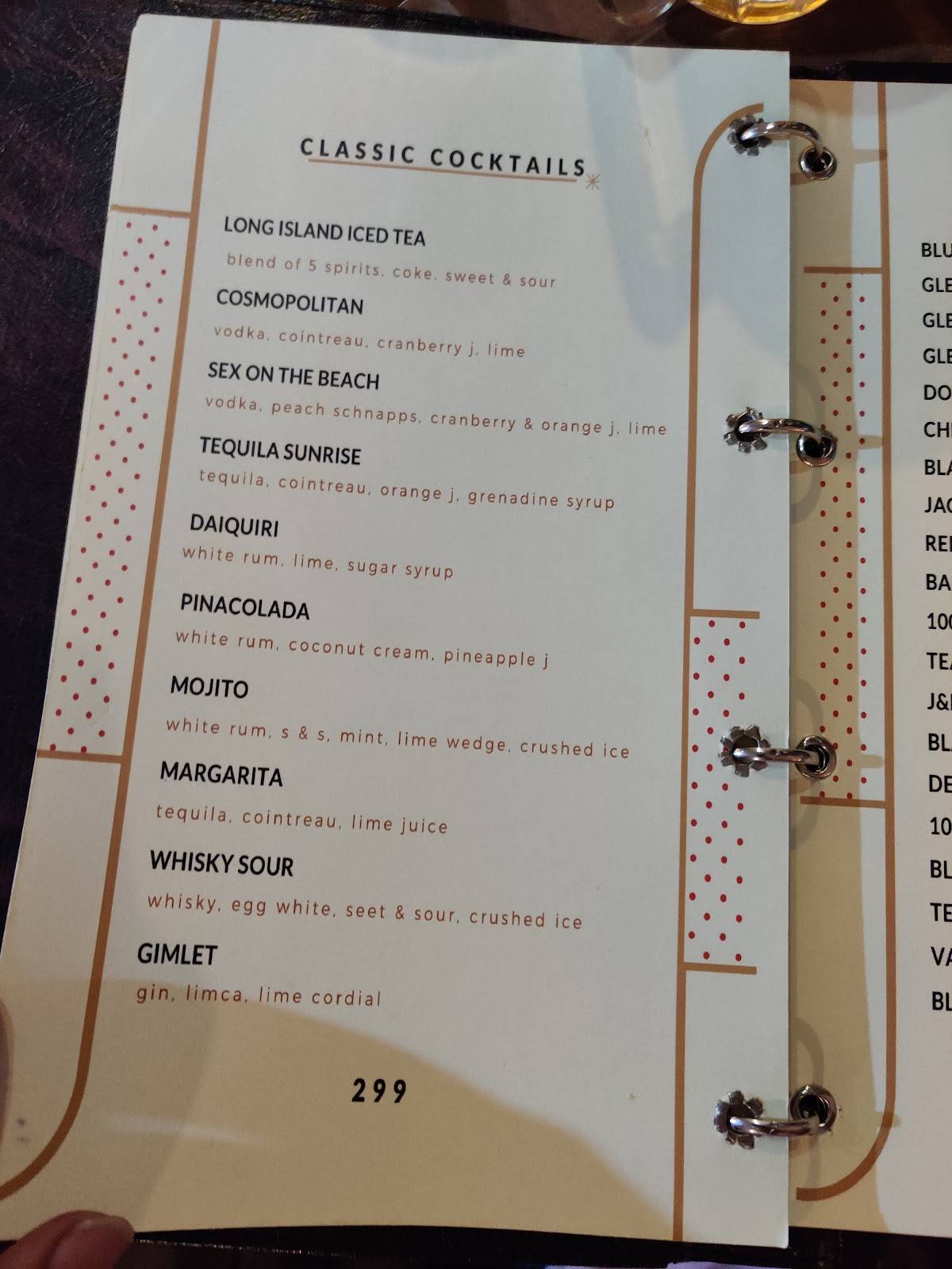 Saiemaa's Family Dining And Bar menu