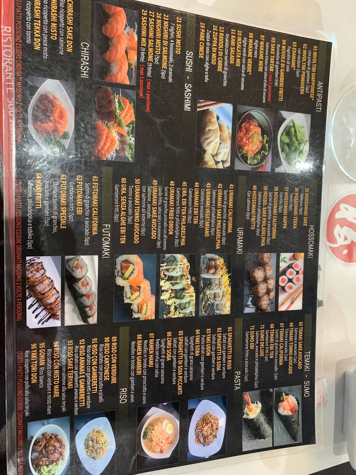 Menu de Sakura Japanese Restaurant