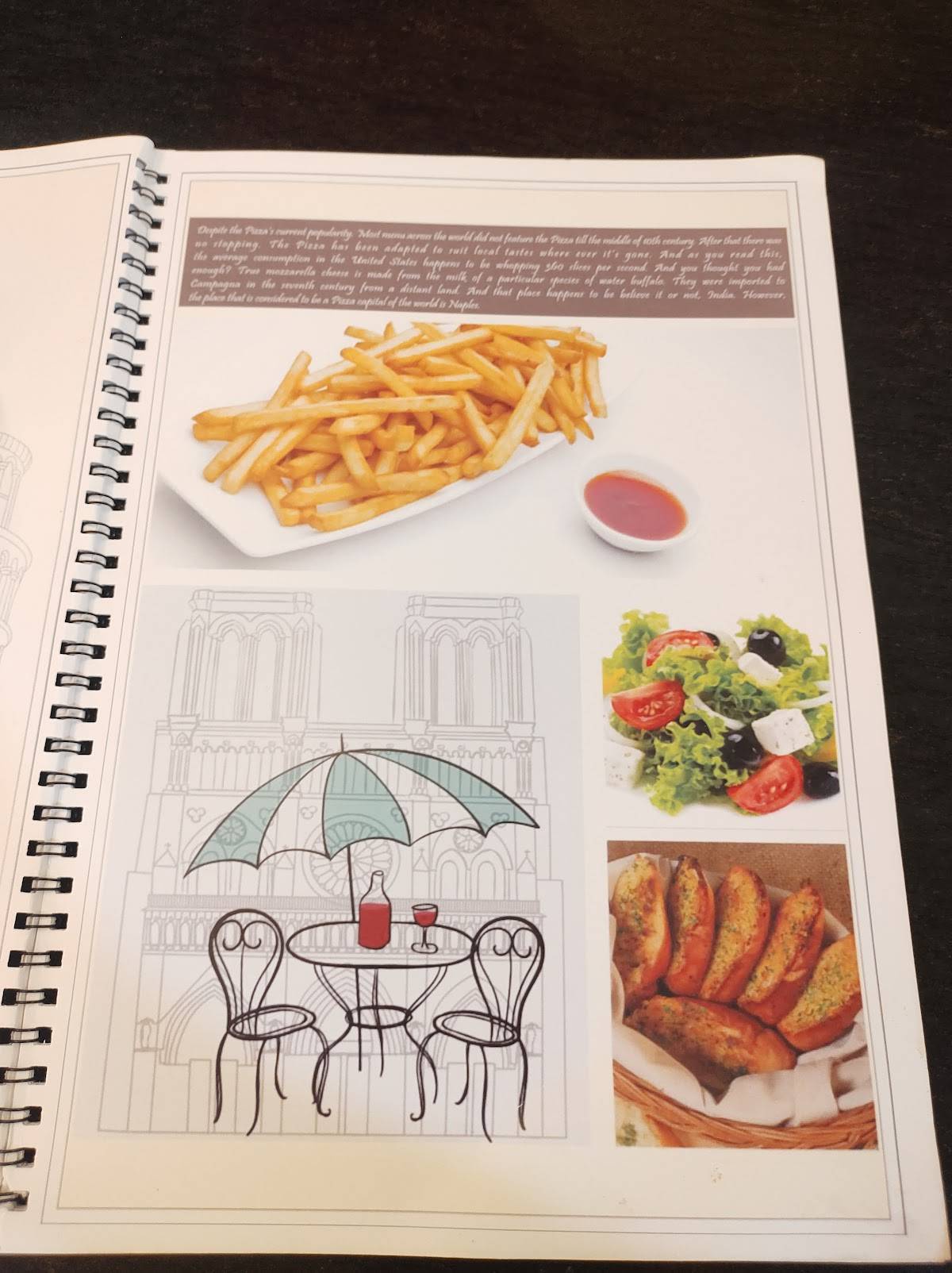 Sam's Pizza menu