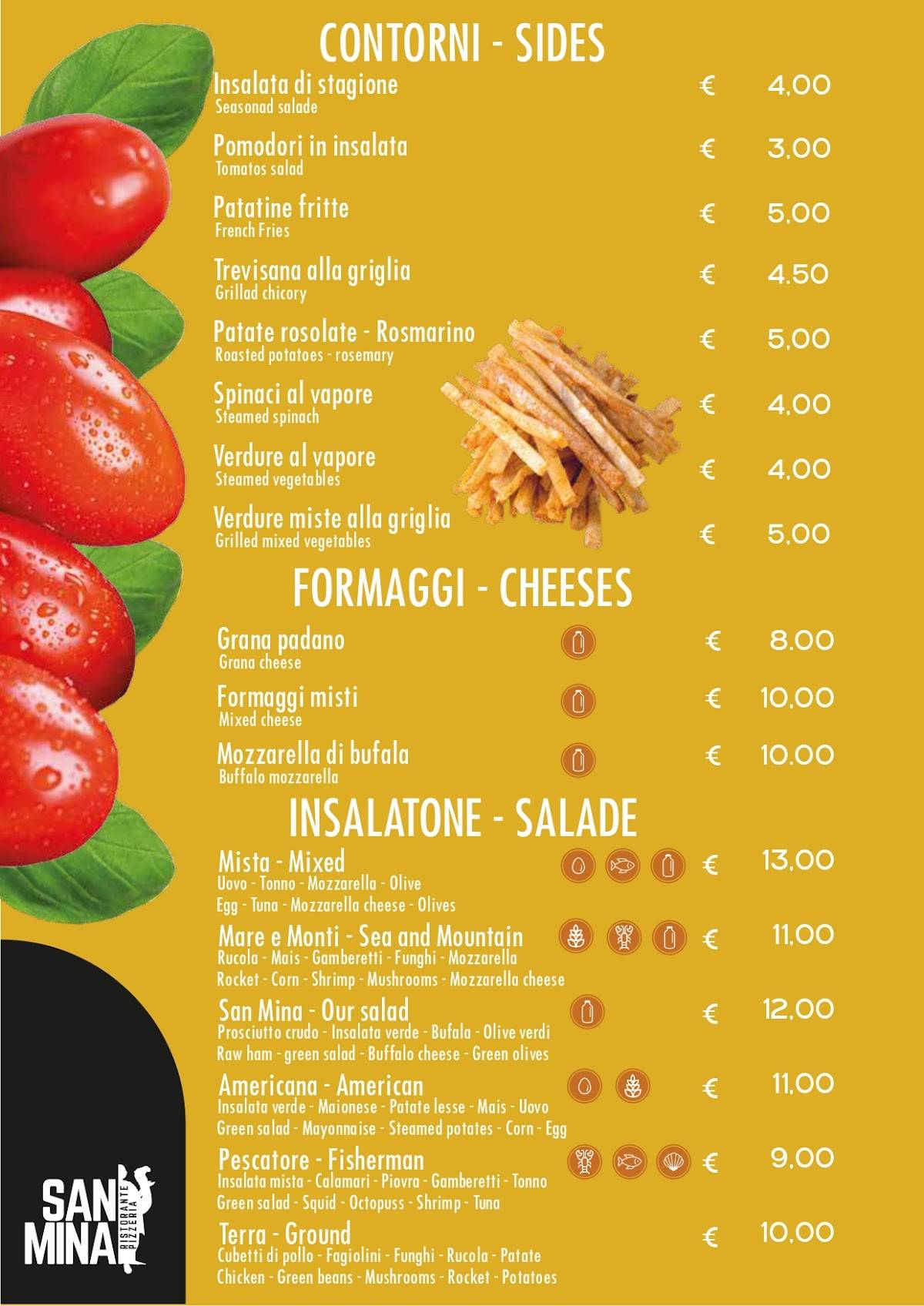 Menu di San Mina 