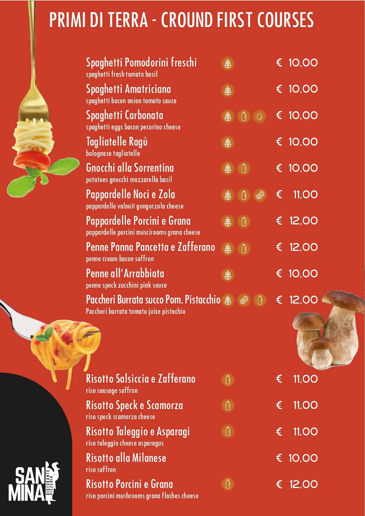 Menu di San Mina 