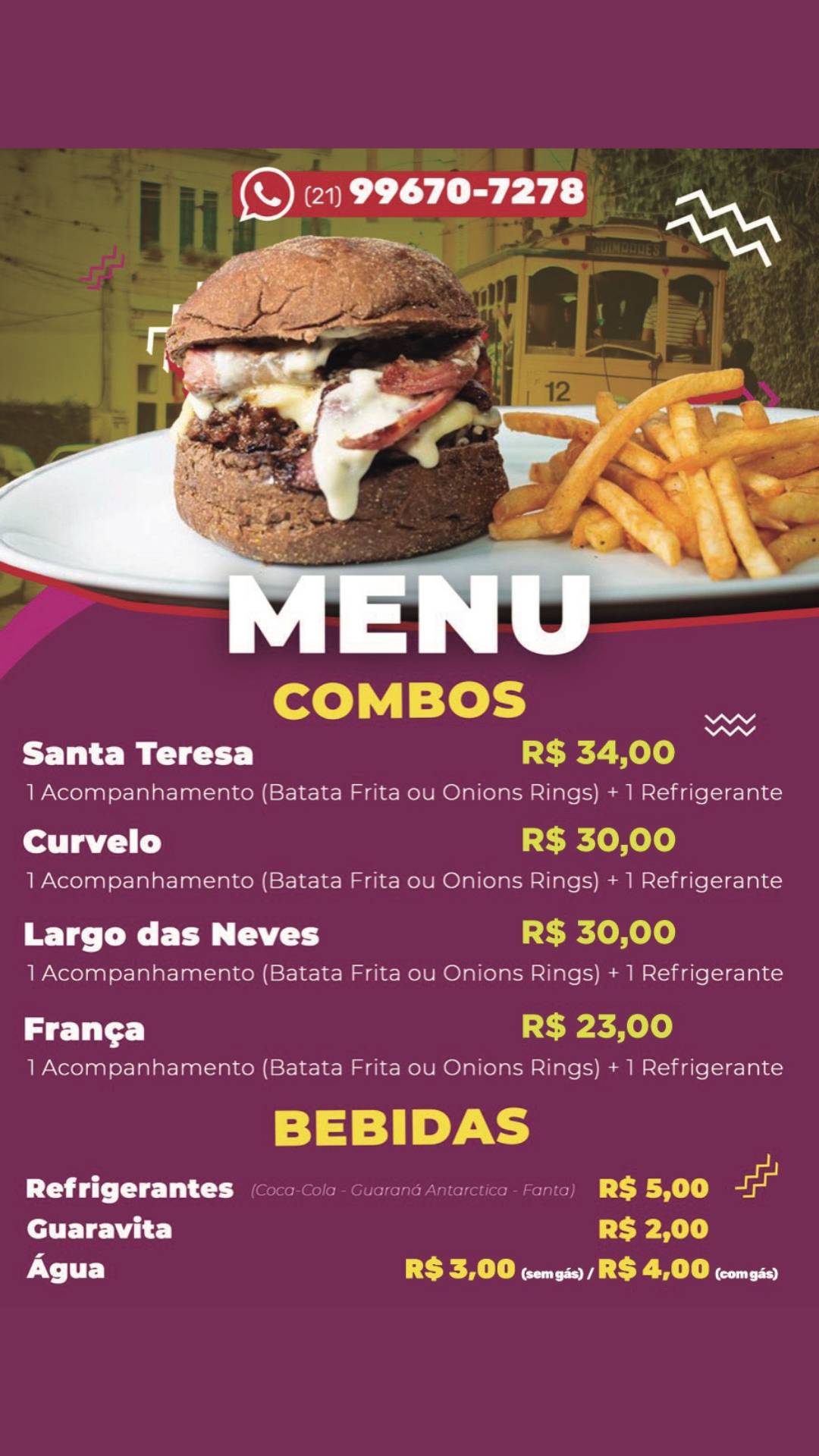 Santa Burger & Beer cardápio