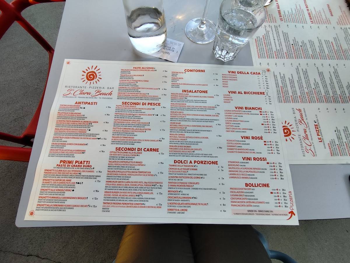 Menu di Santa Clara Beach 